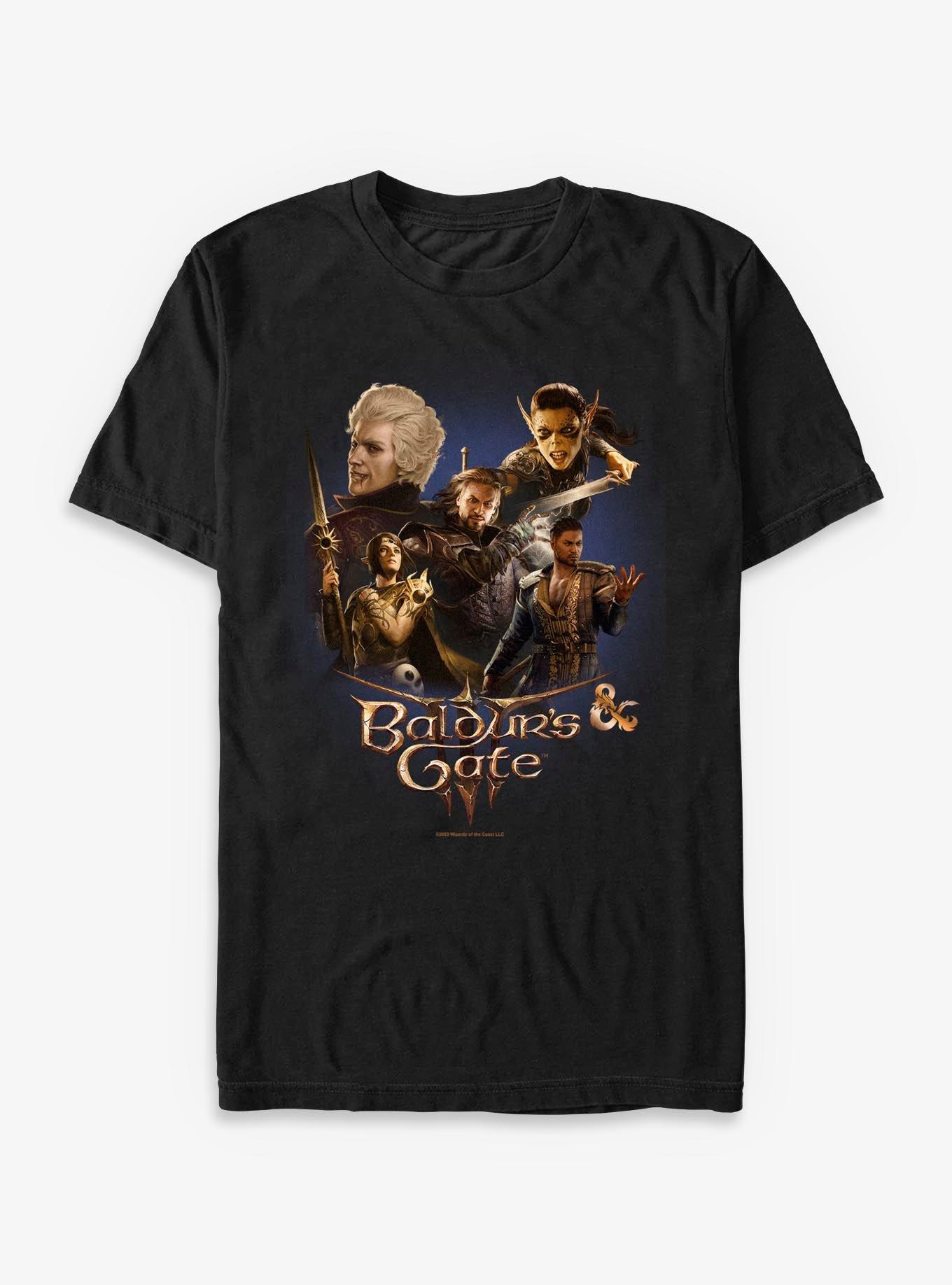 Dungeons & Dragons Baldurs Gate III Baldurs Squad Collage T-Shirt, , hi-res