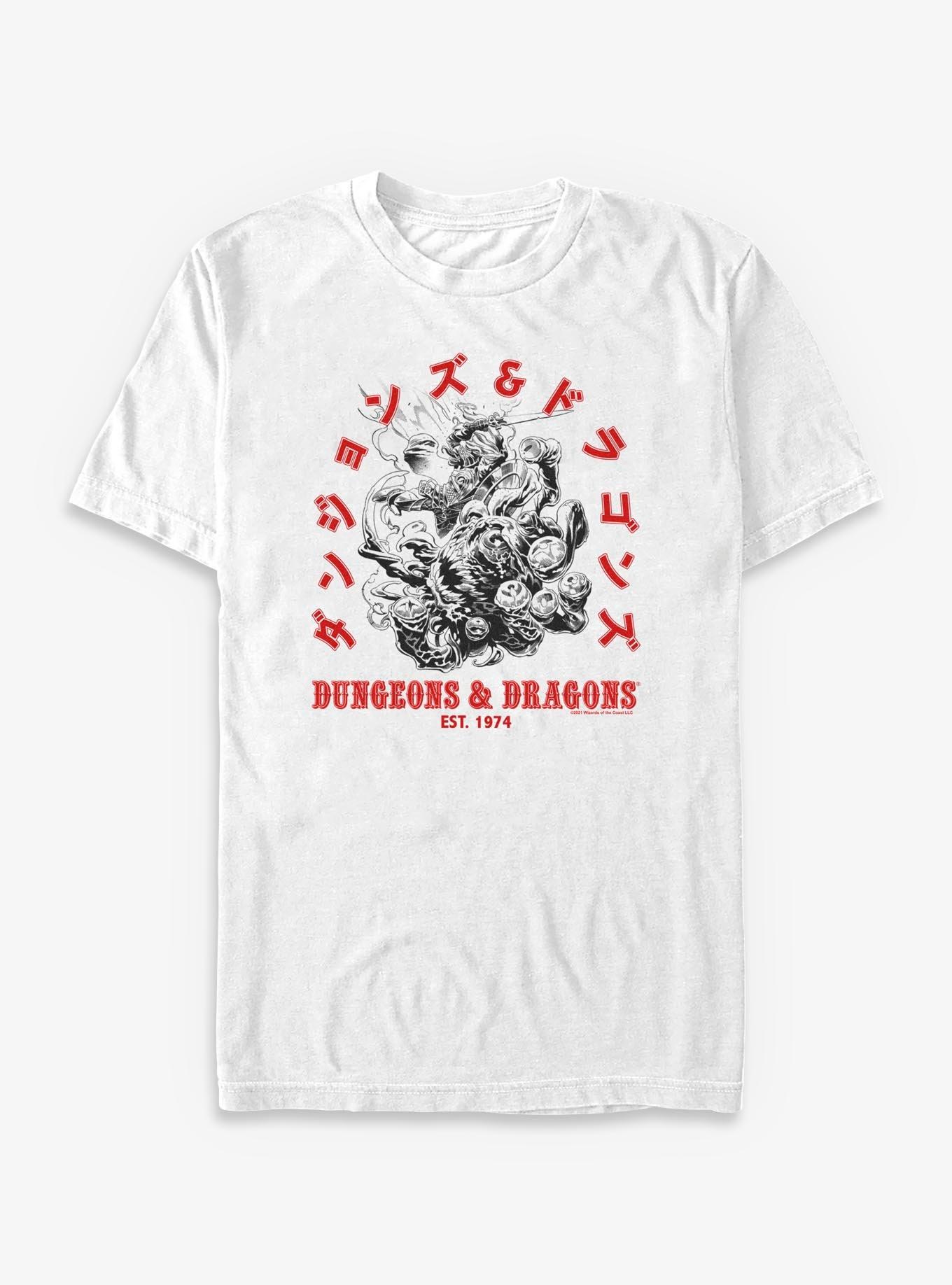 Dungeons & Dragons Katakana Beholder Fight T-Shirt