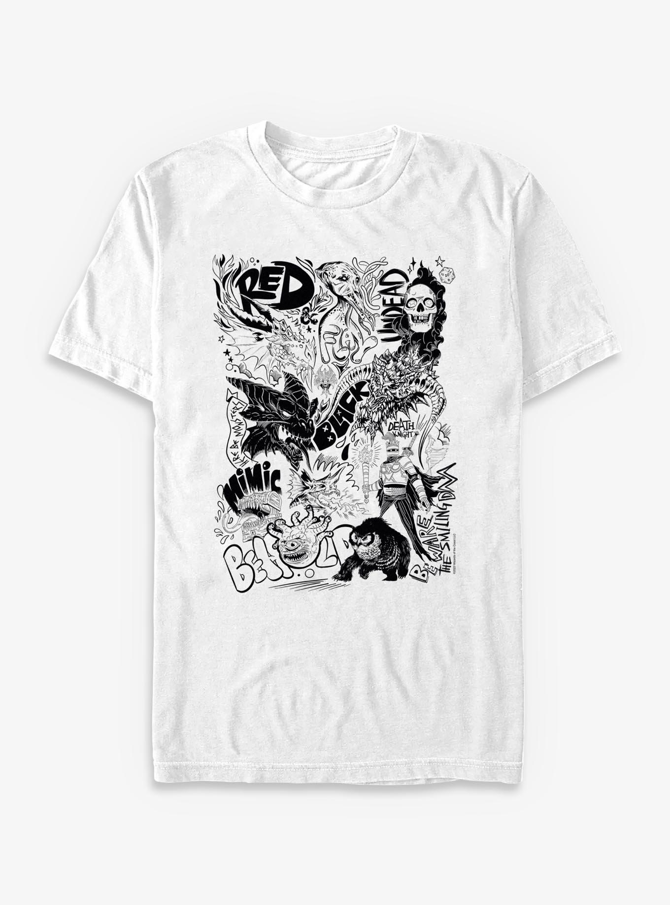Dungeons & Dragons Monster Doodles T-Shirt, , hi-res