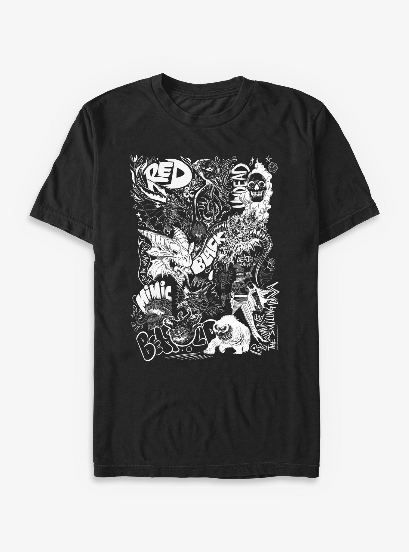Dungeons & Dragons Monster Doodles T-Shirt, , hi-res