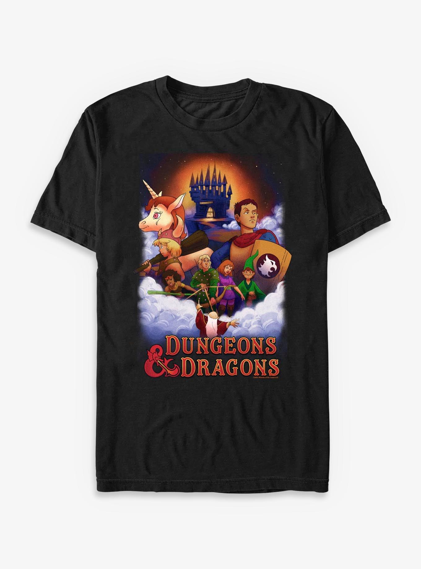 Dungeons & Dragons Vintage Cartoon Poster T-Shirt, , hi-res