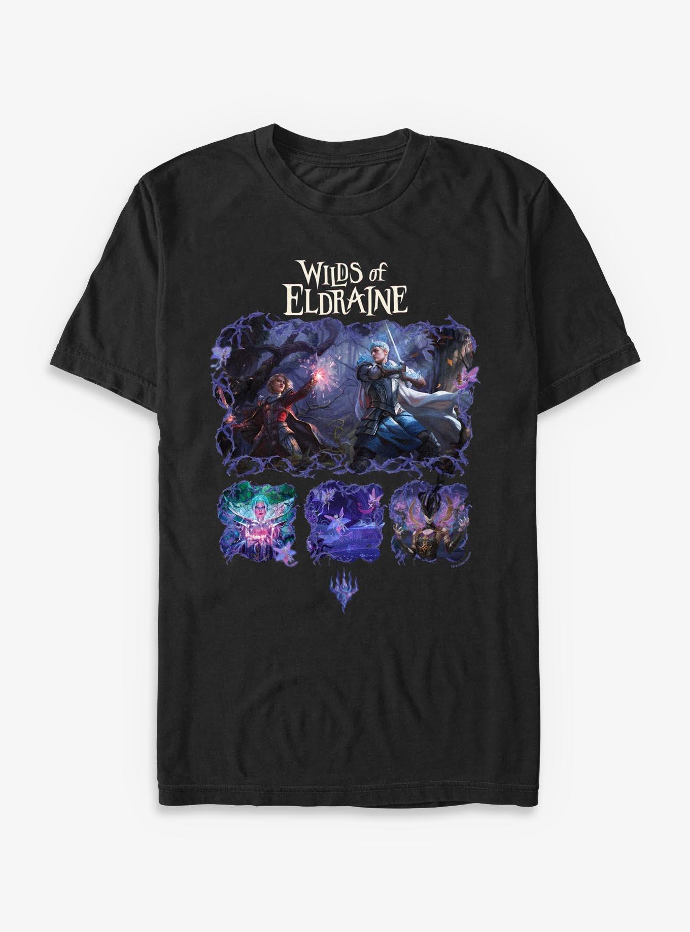 Magic: The Gathering Wilds Of Eldraine Panels T-Shirt, BLACK, hi-res