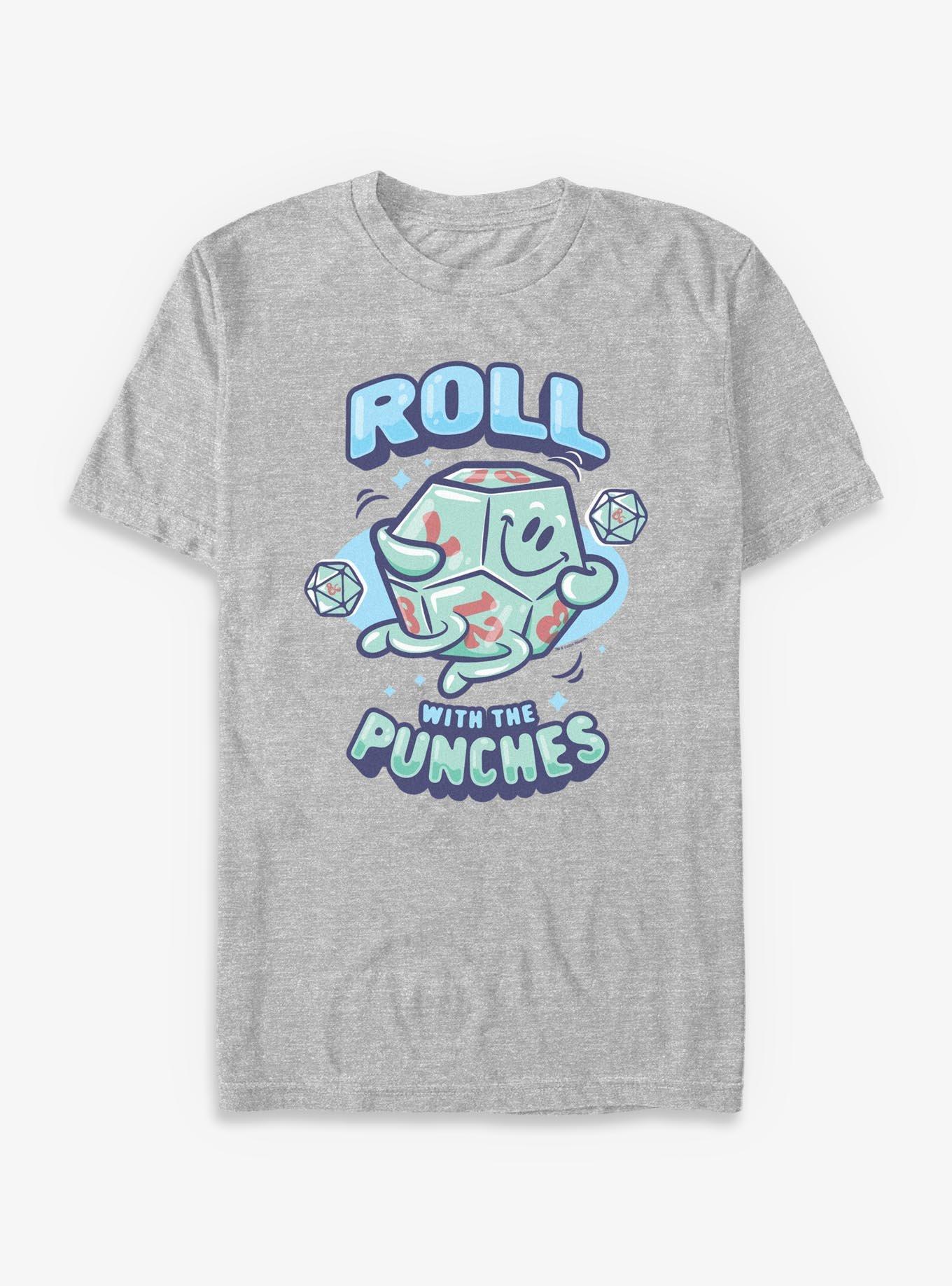Dungeons & Dragons Dice Roll With The Punches T-Shirt