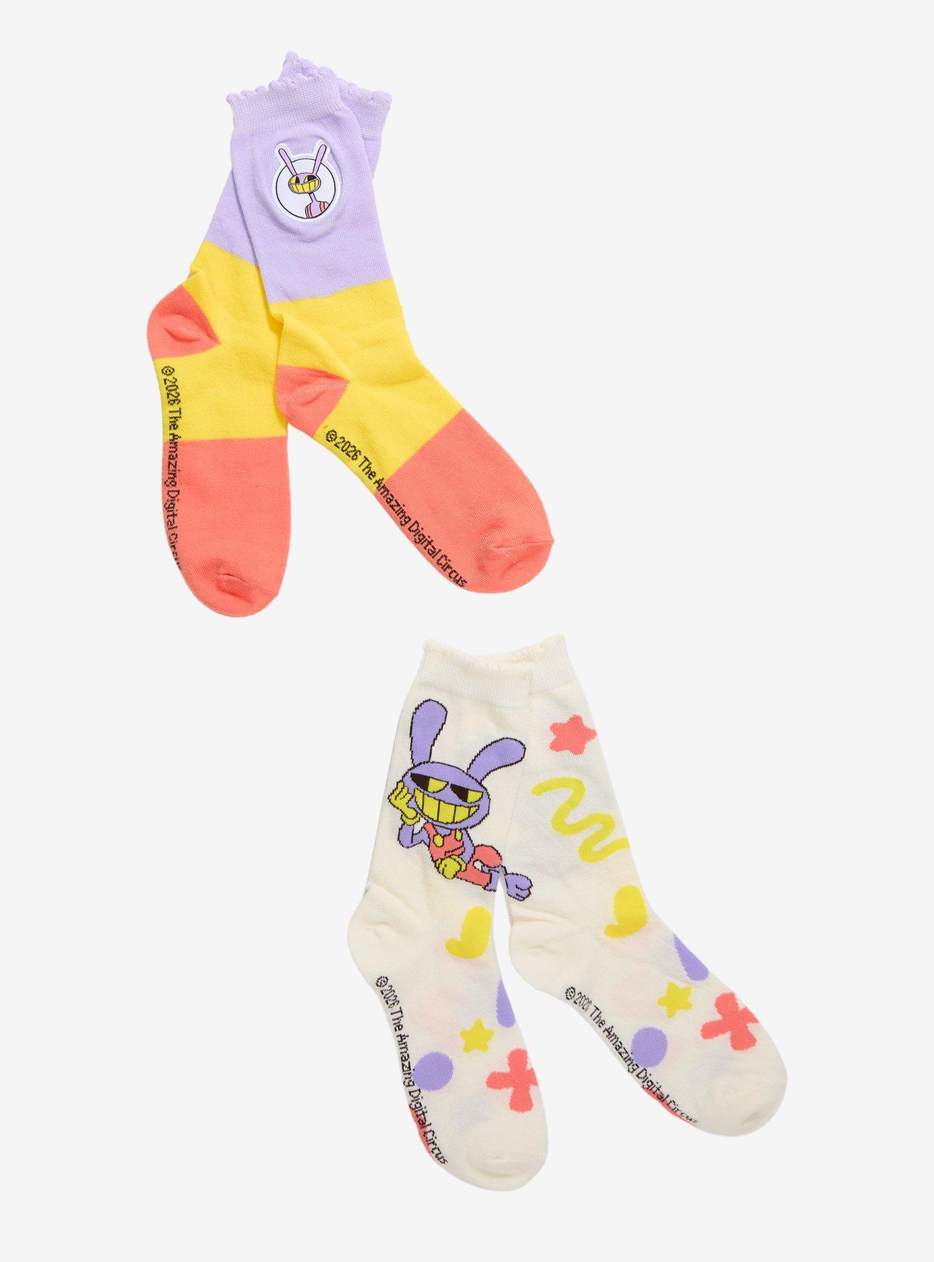 The Amazing Digital Circus Jax Crew Socks 2 Pair, , hi-res