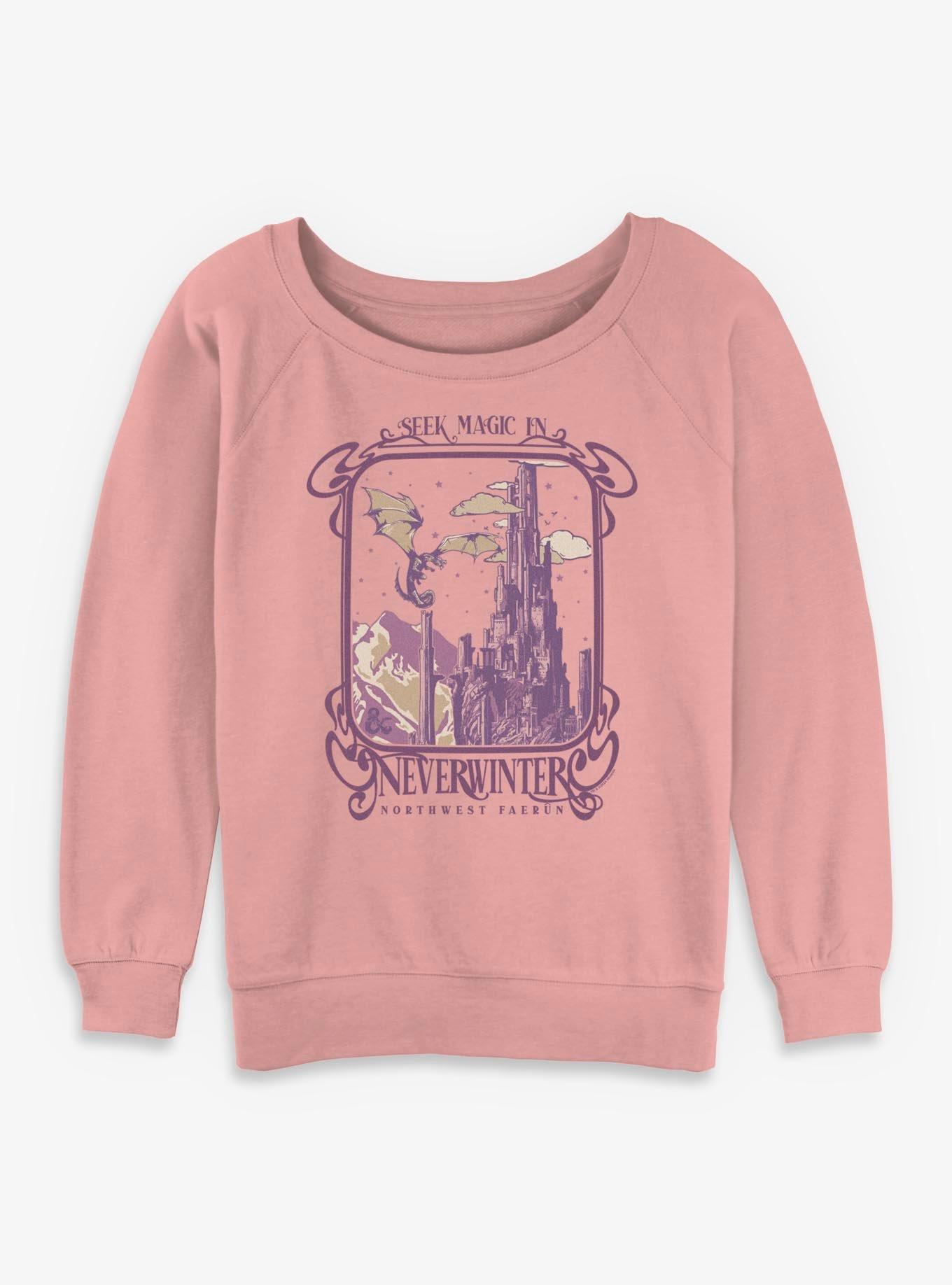 Dungeons & Dragons Seek Magic In Neverwinter Girls Slouchy Sweatshirt