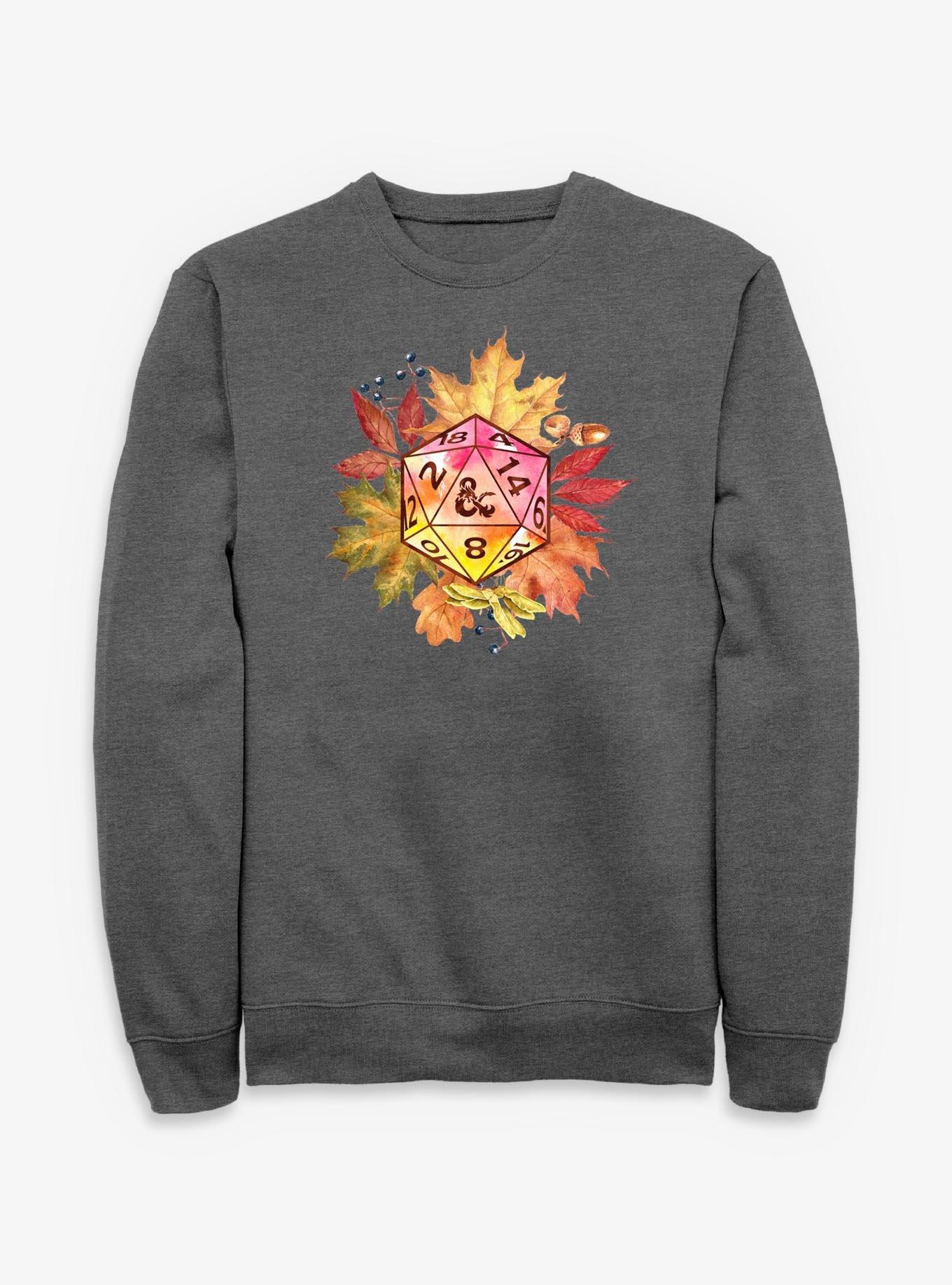 Dungeons & Dragons D20 Dice Foliage Sweatshirt