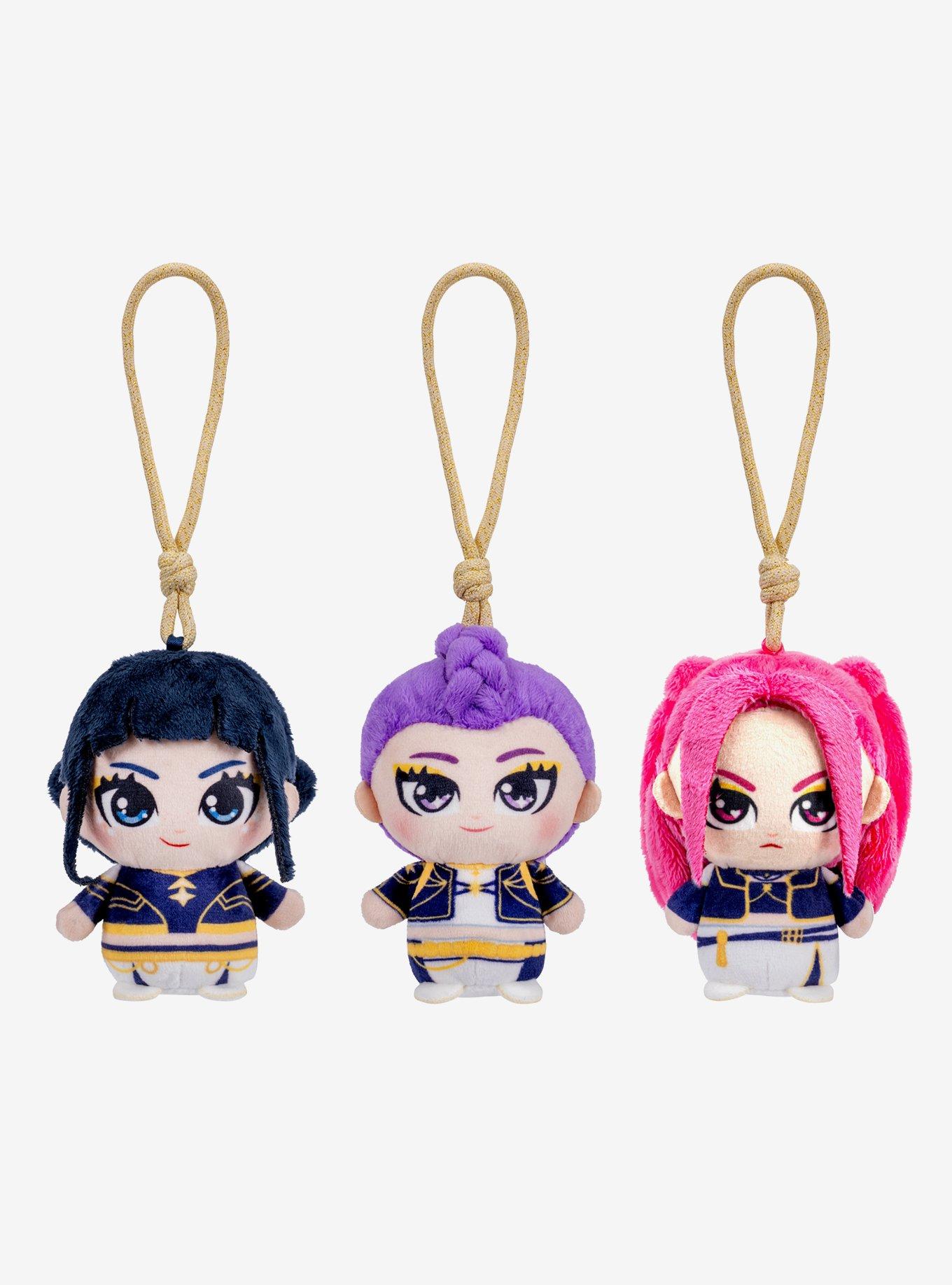 KPop Demon Hunters HUNTR/X Girls Blind Assorted Plush Keychain, , hi-res
