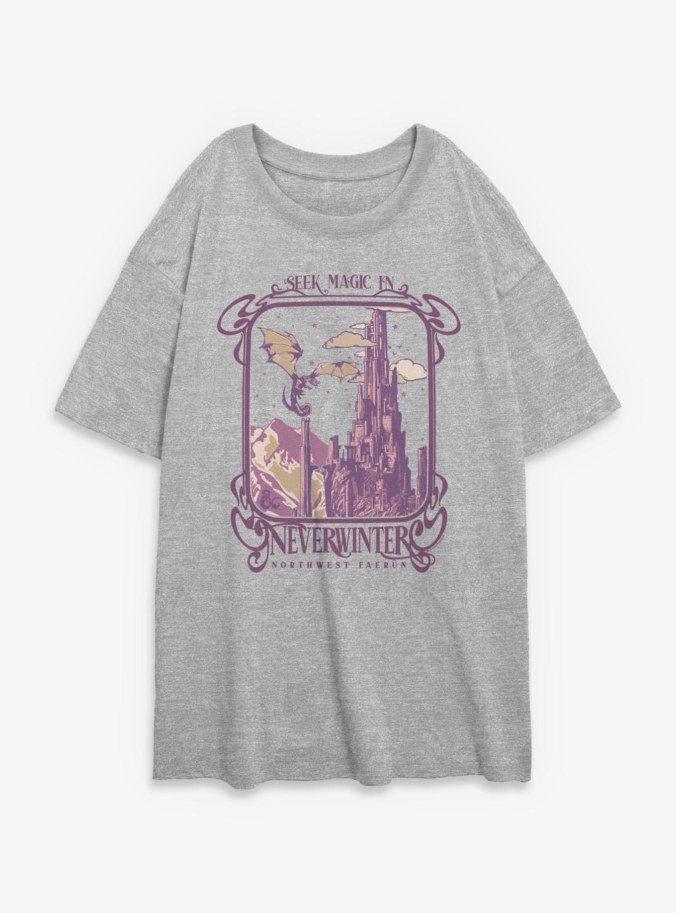 Dungeons & Dragons Seek Magic In Neverwinter Womens Oversized T-Shirt, , hi-res