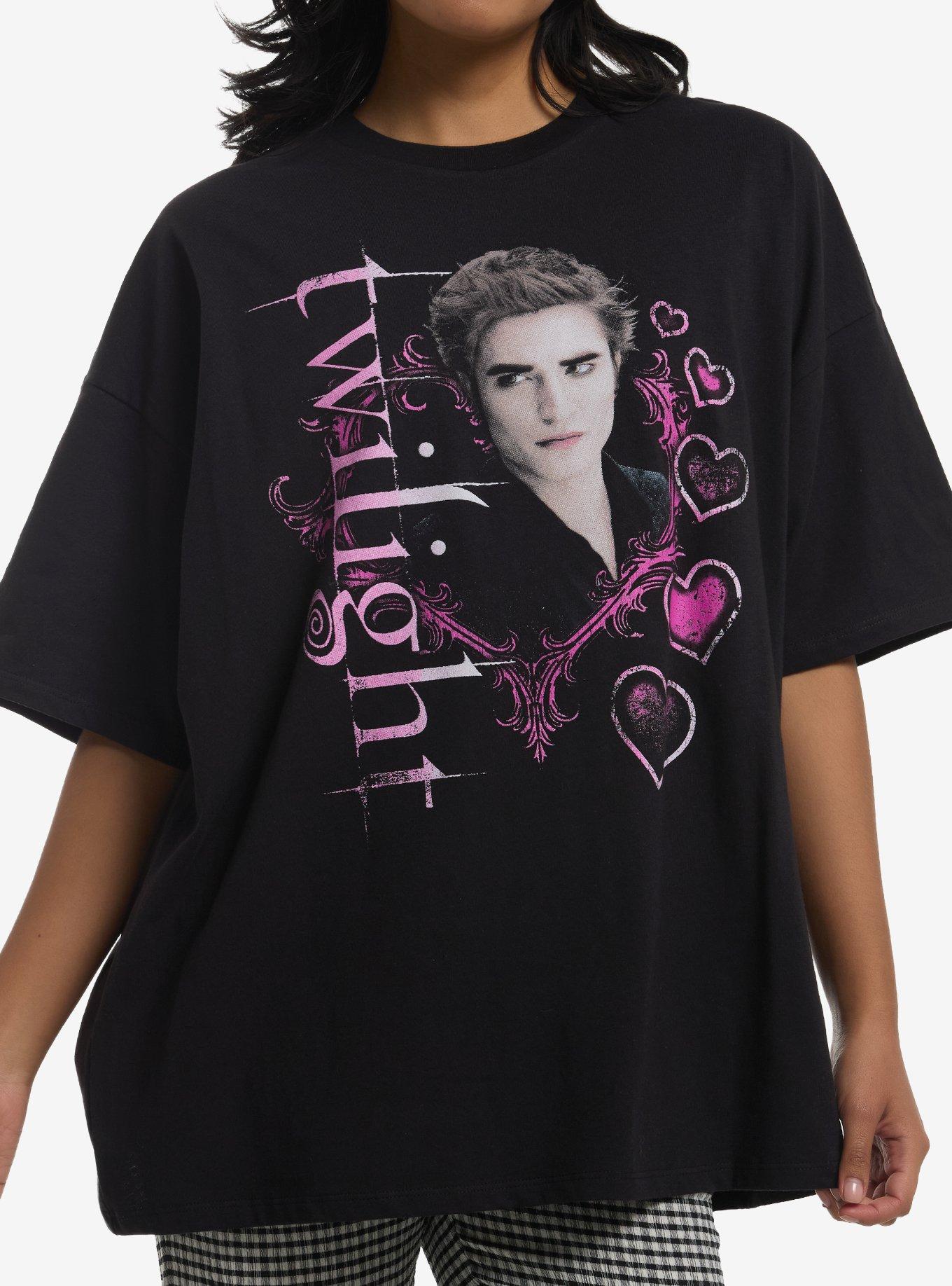 Twilight Edward Destructed Girls Oversized T-Shirt, , hi-res