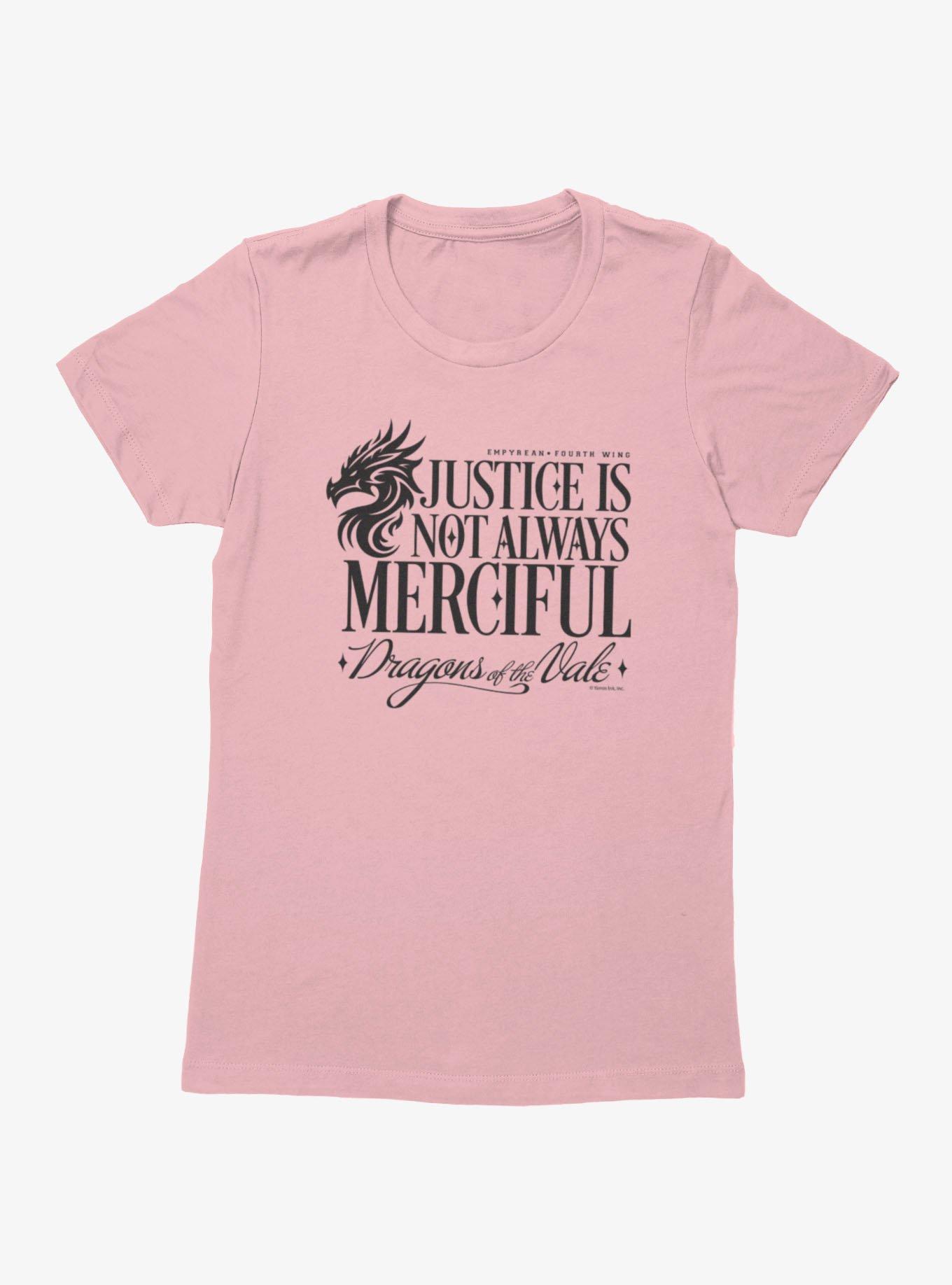 Fourth Wing The Empyrean Justice Is Not Merciful Womens T-Shirt, , hi-res
