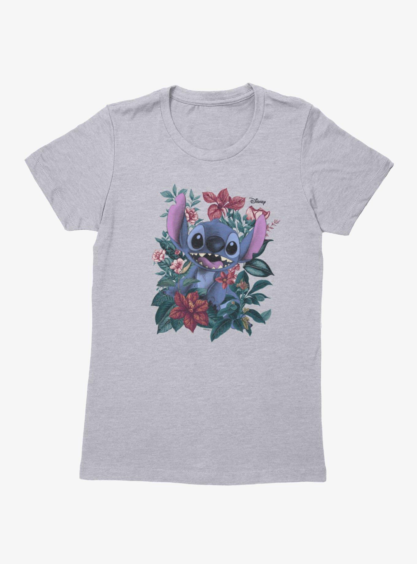 Disney Lilo and Stitch Stitch In Garland Of Flowers Womens T-Shirt, , hi-res