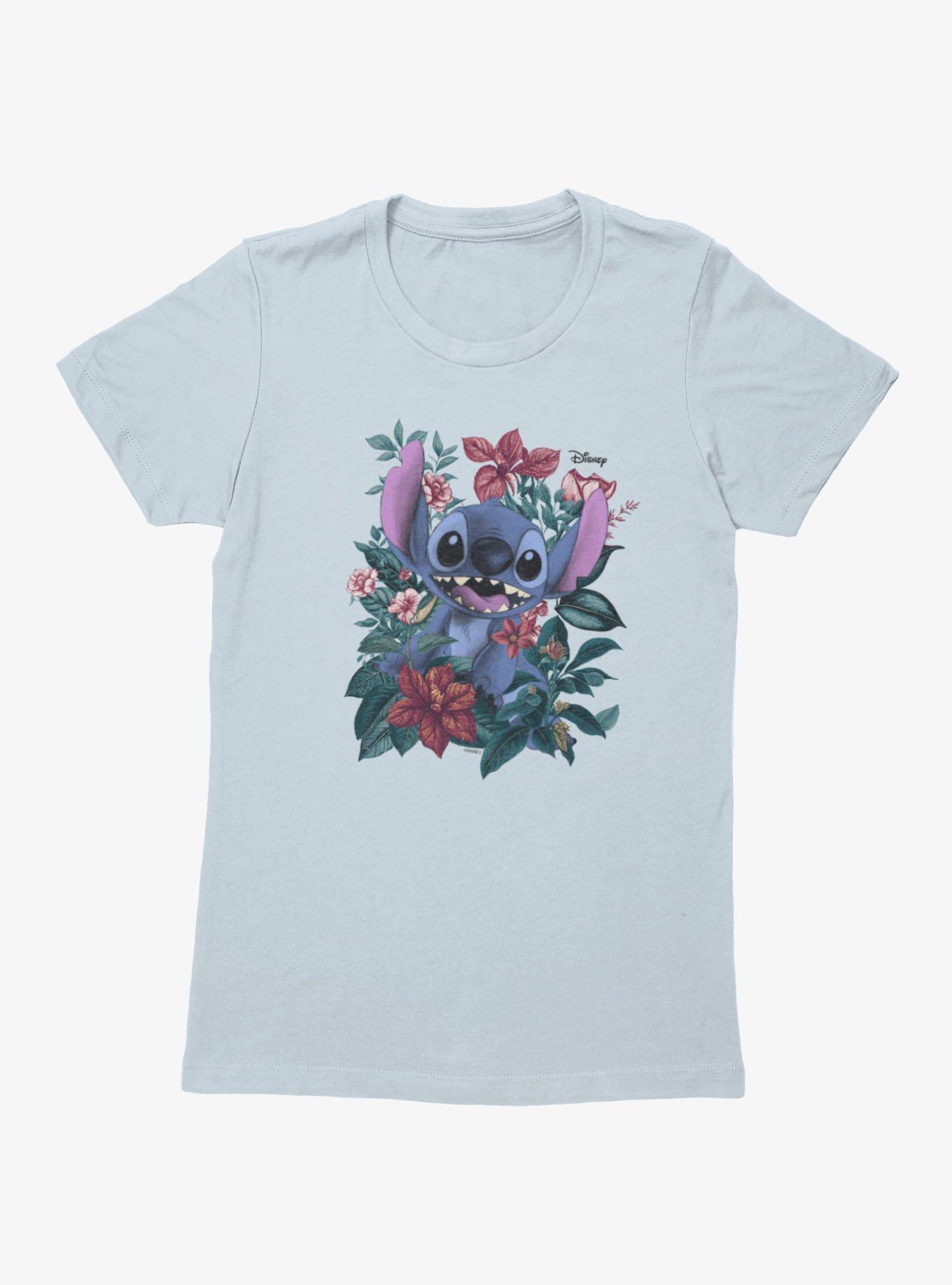 Disney Lilo and Stitch Stitch In Garland Of Flowers Womens T-Shirt, , hi-res