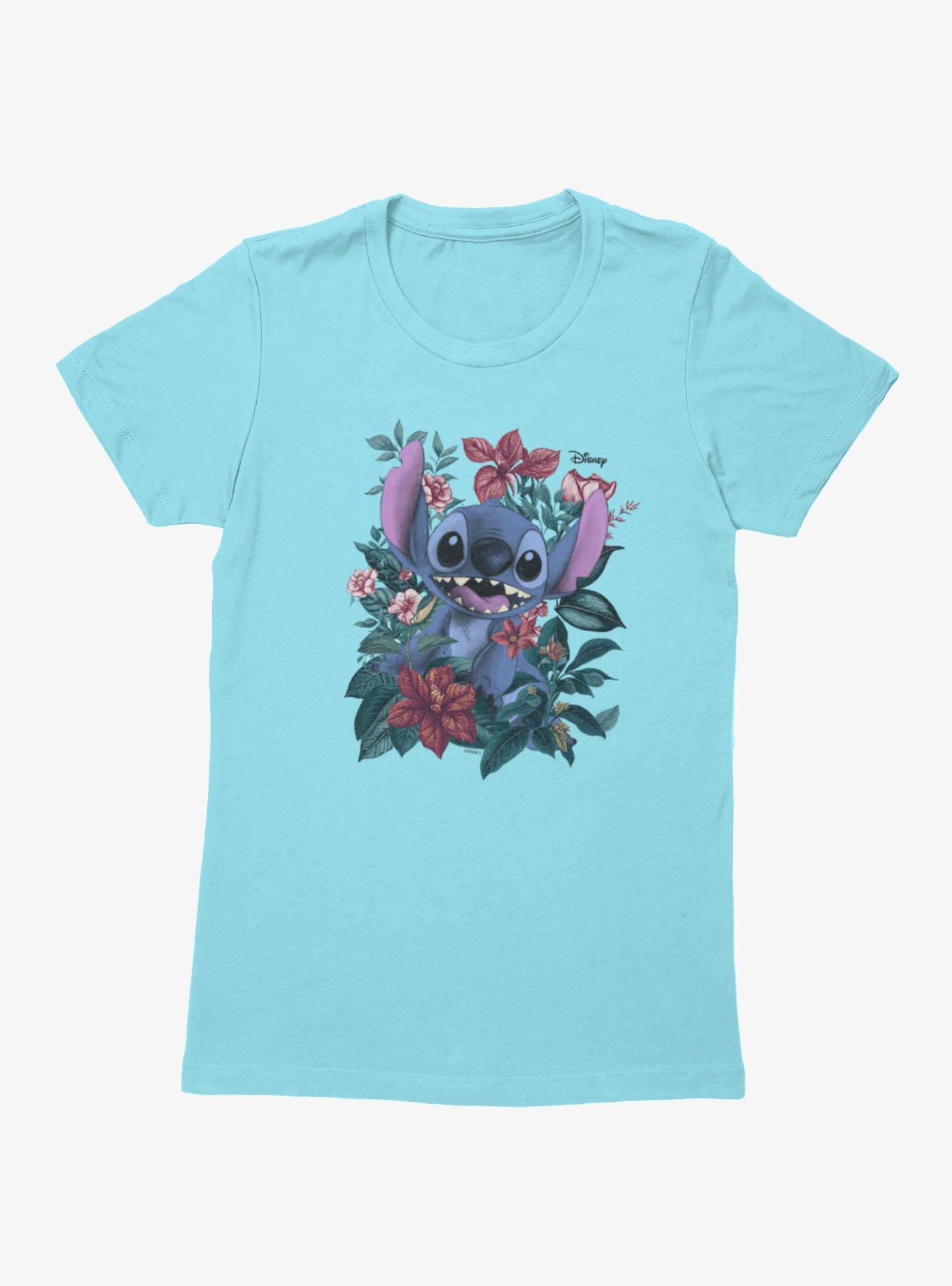 Disney Lilo and Stitch Stitch In Garland Of Flowers Womens T-Shirt, , hi-res