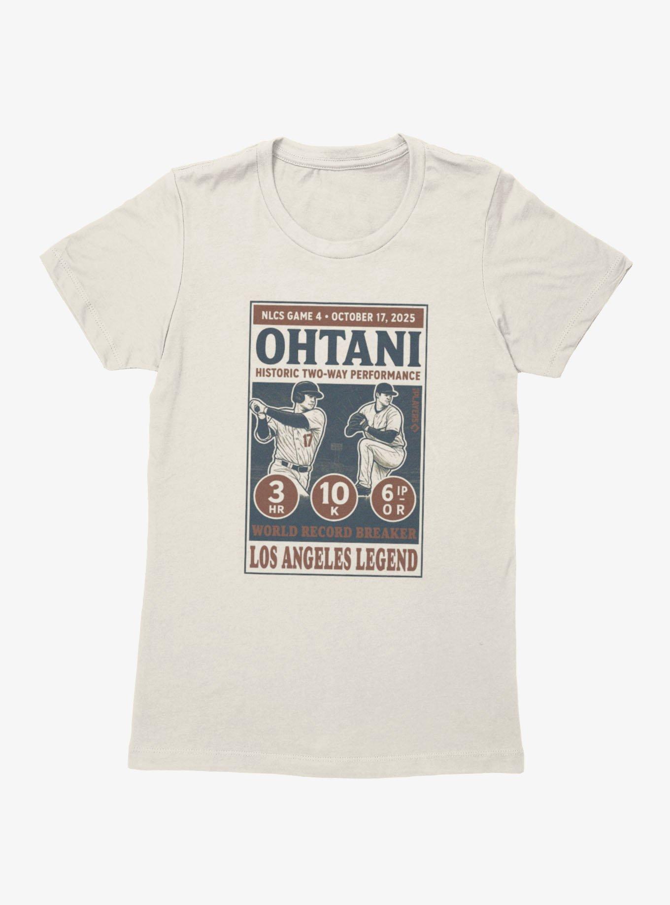 MLB Shohei Ohtani LA Legends Poster Womens T-Shirt