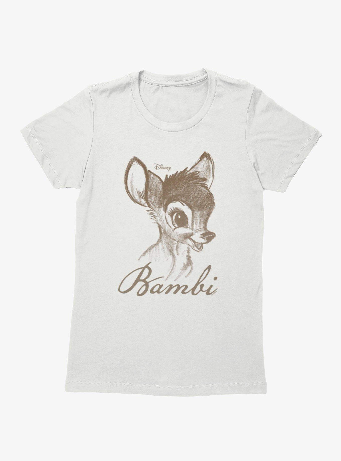 Disney Bambi Classic Face Drawing Womens T-Shirt, , hi-res