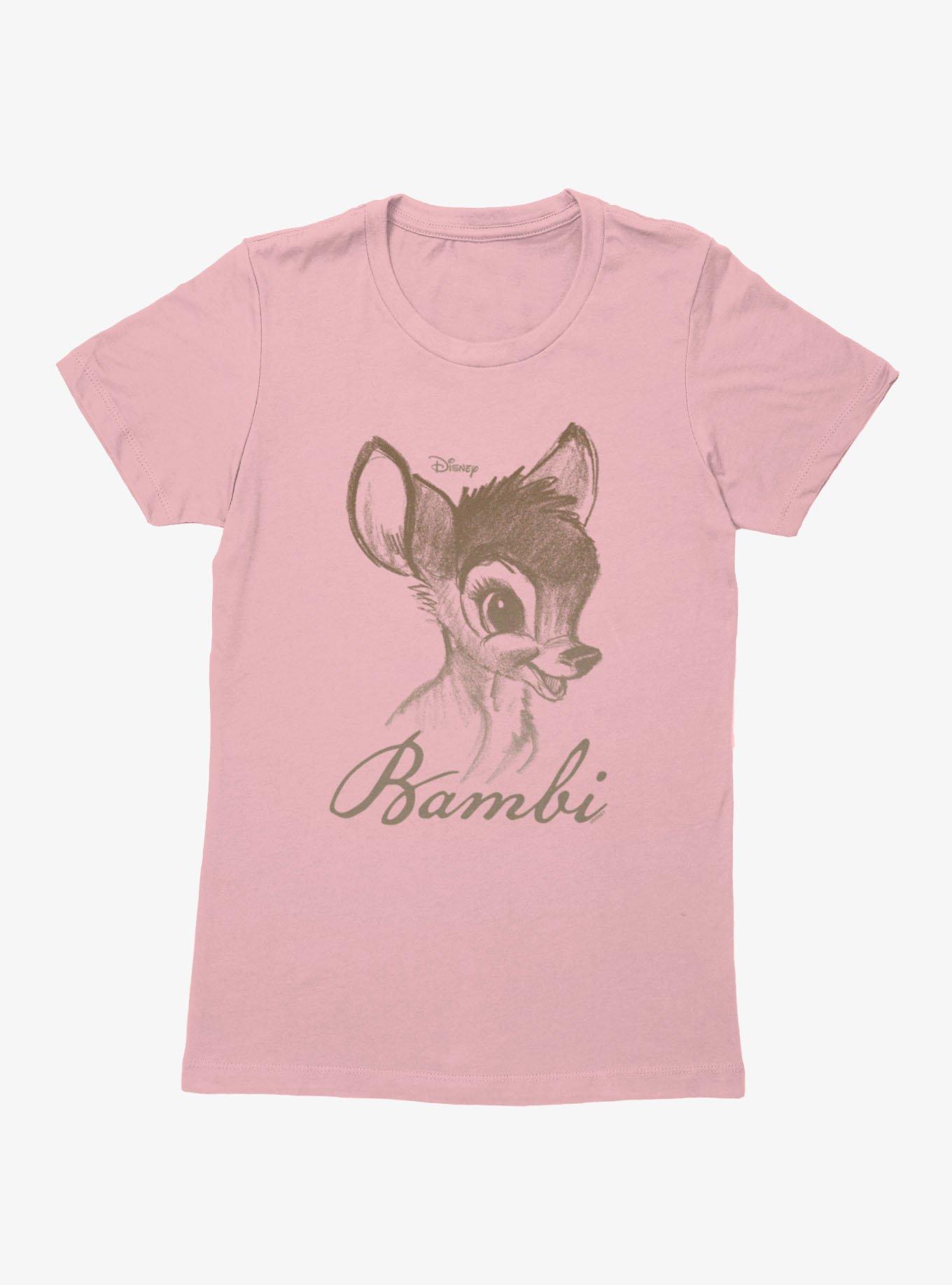 Disney Bambi Classic Face Drawing Womens T-Shirt, , hi-res