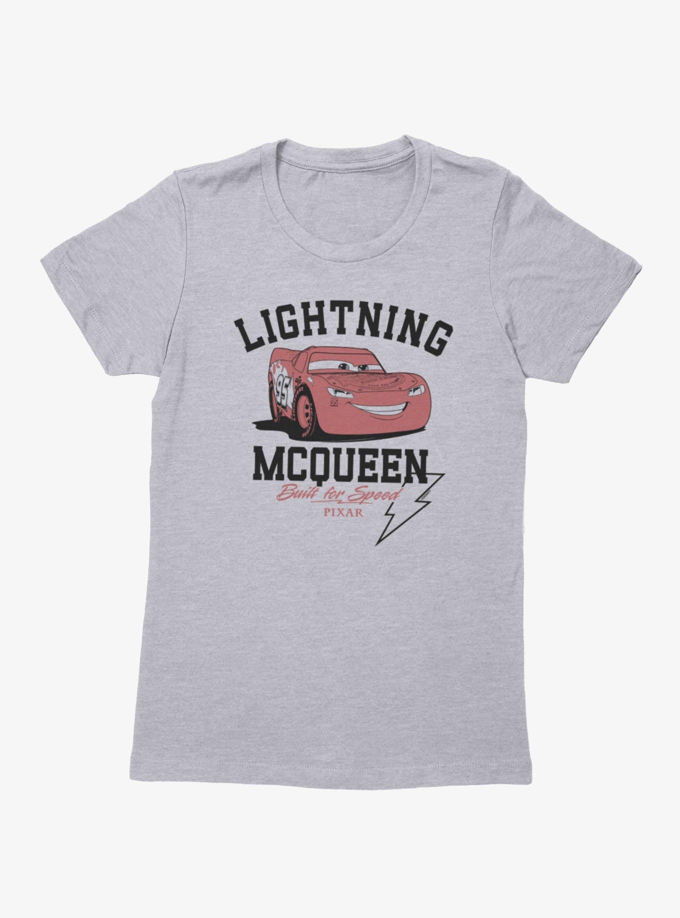 Disney Cars Lightning McQueen Built For Speed Womens T-Shirt