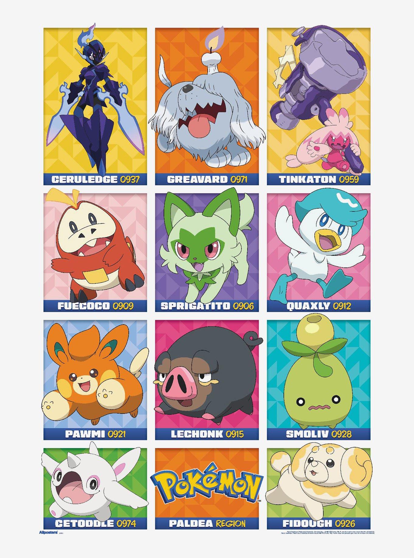 Pok&eacute;mon Paldea Region Grid Poster, , hi-res