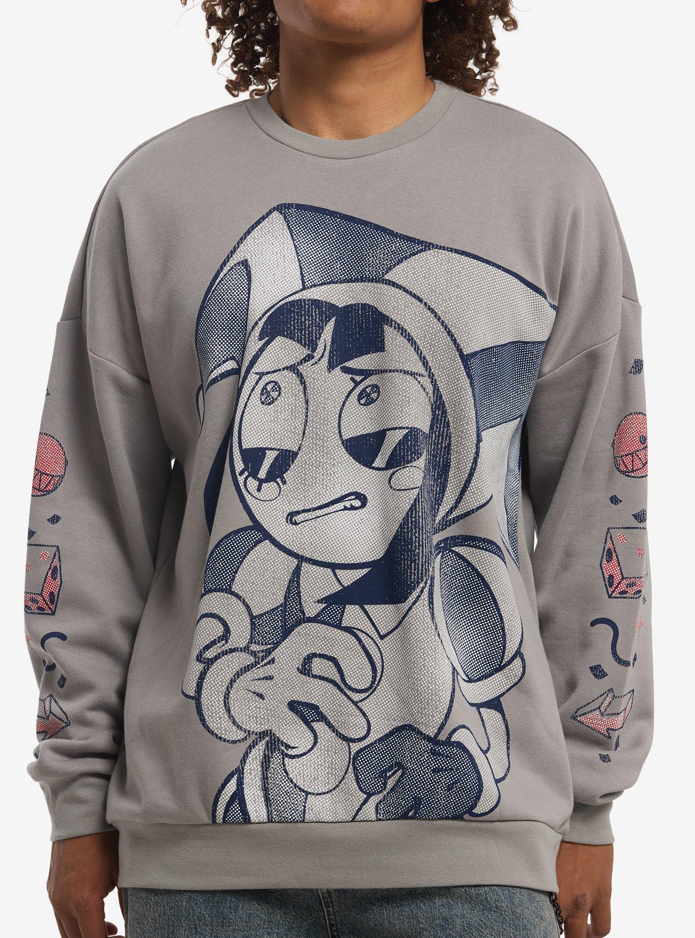 The Amazing Digital Circus Pomni Grid Symbols Sweatshirt, , hi-res