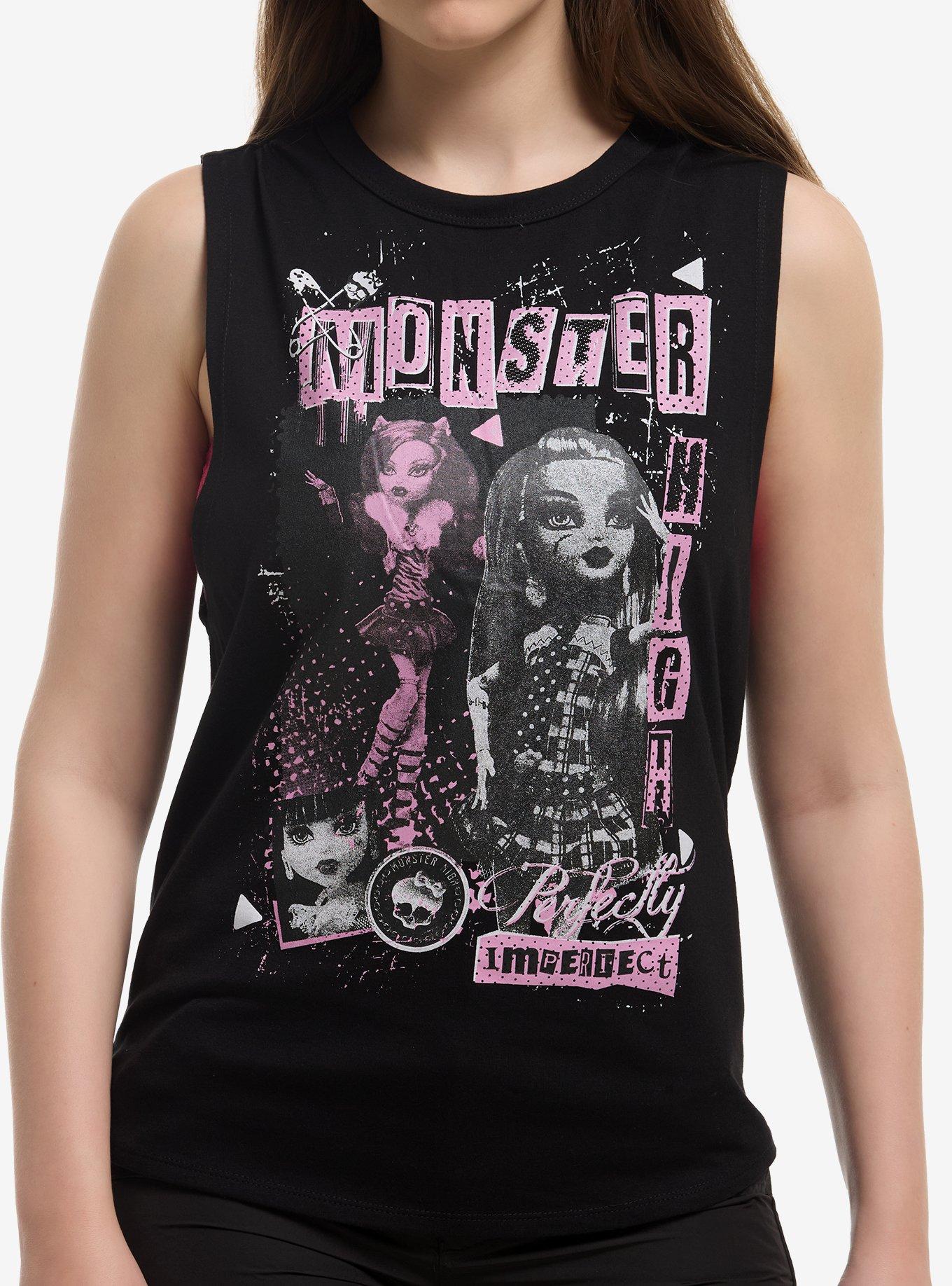 Monster High Punk Collage Girls Muscle Tank Top, , hi-res