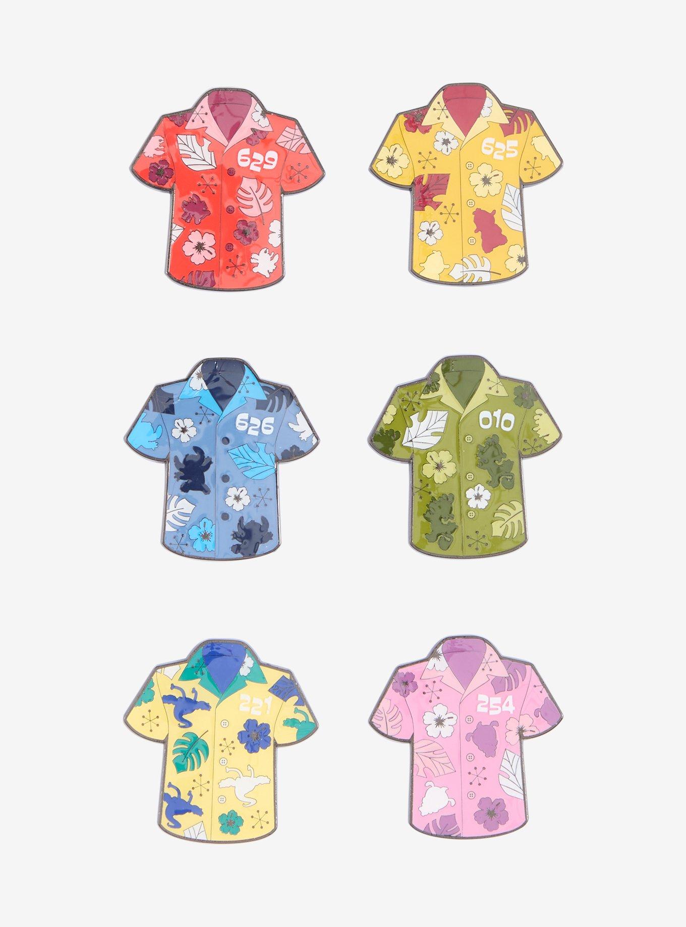 Loungefly Disney Lilo & Stitch Aloha Shirt Blind Box Enamel Pin, , hi-res