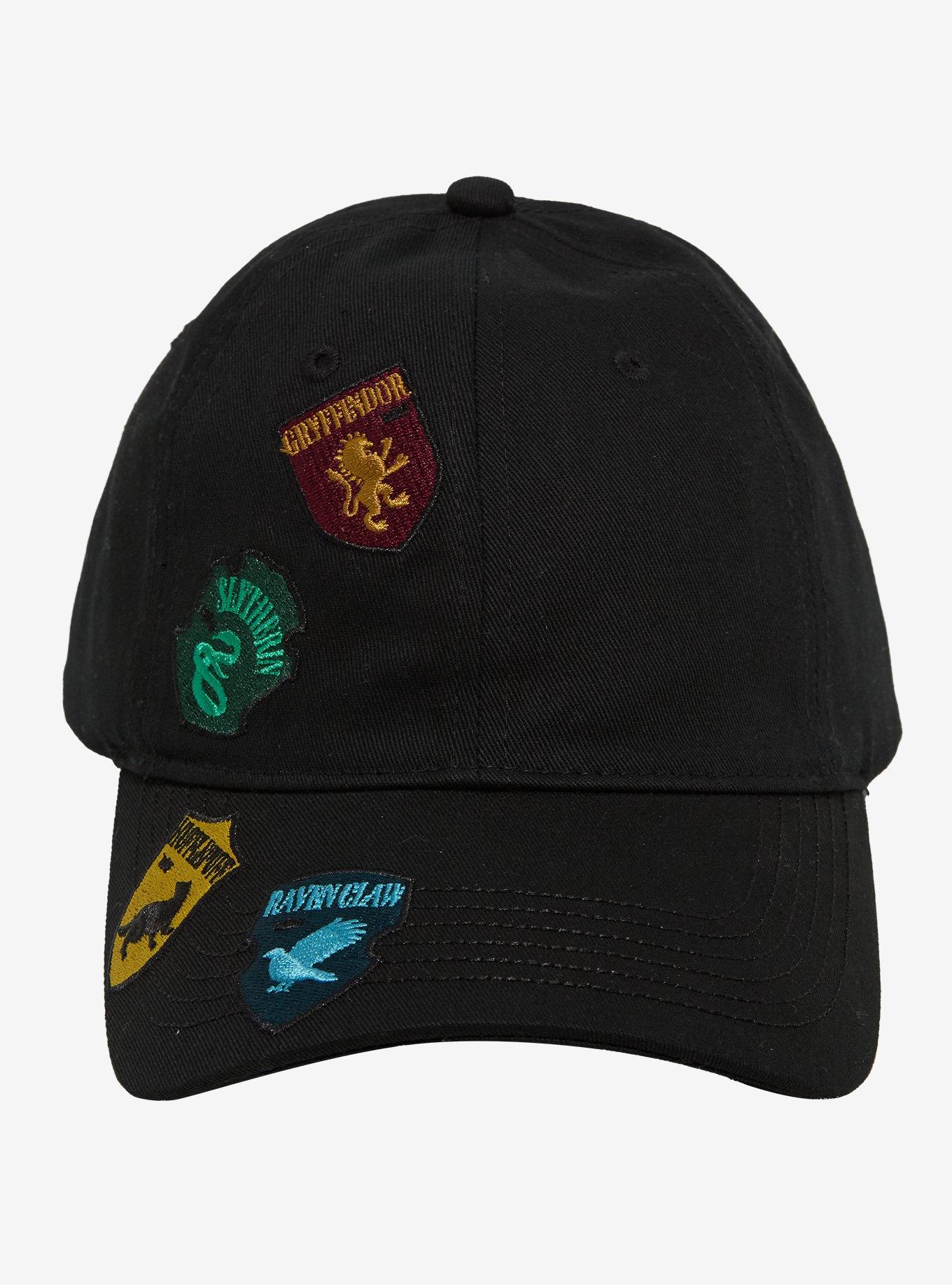 Harry Potter Hogwarts Houses Badges Ball Cap - BoxLunch Exclusive, , hi-res