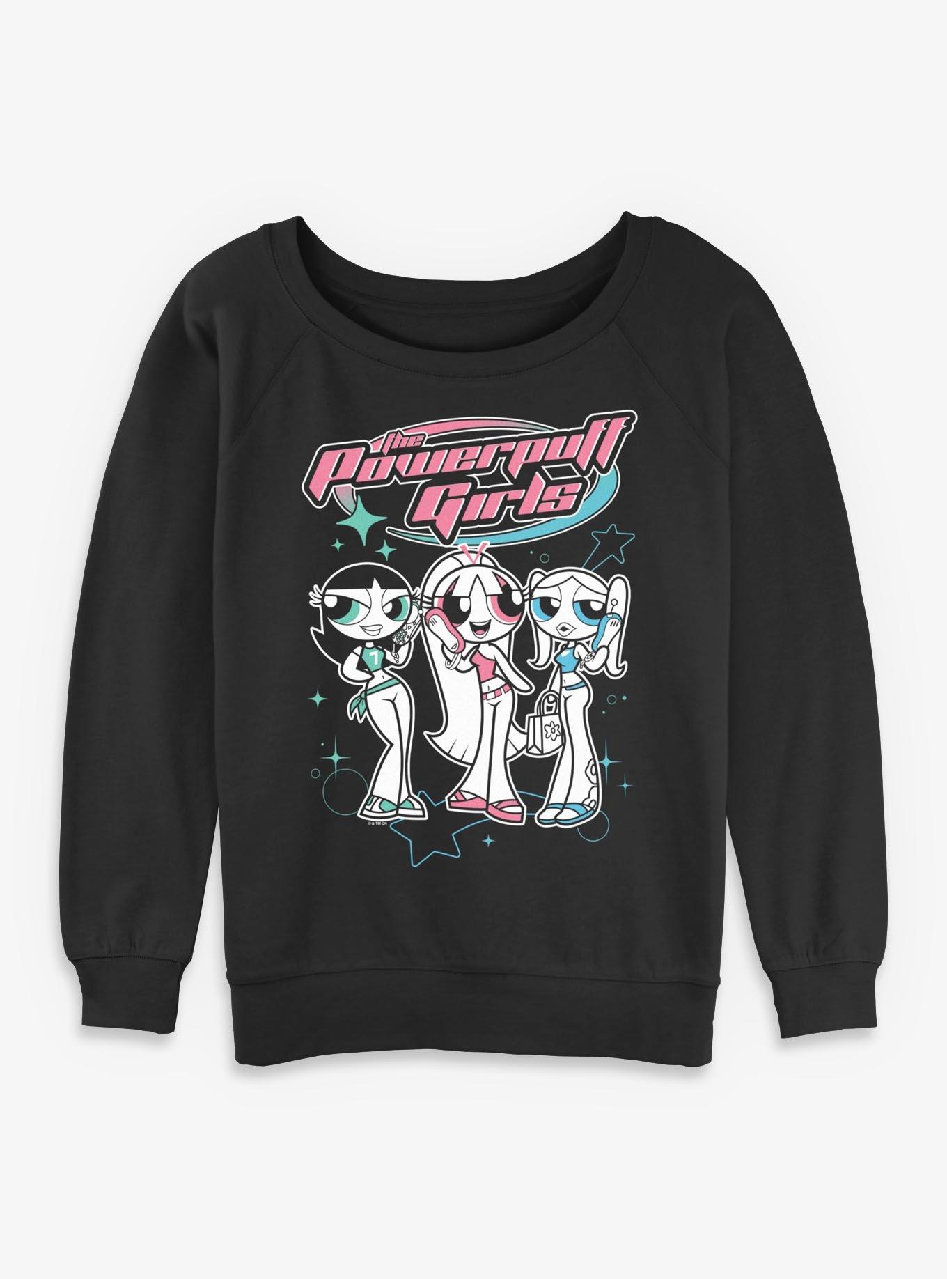 The Powerpuff Girls Teenage Girls Girls Slouchy Sweatshirt, , hi-res