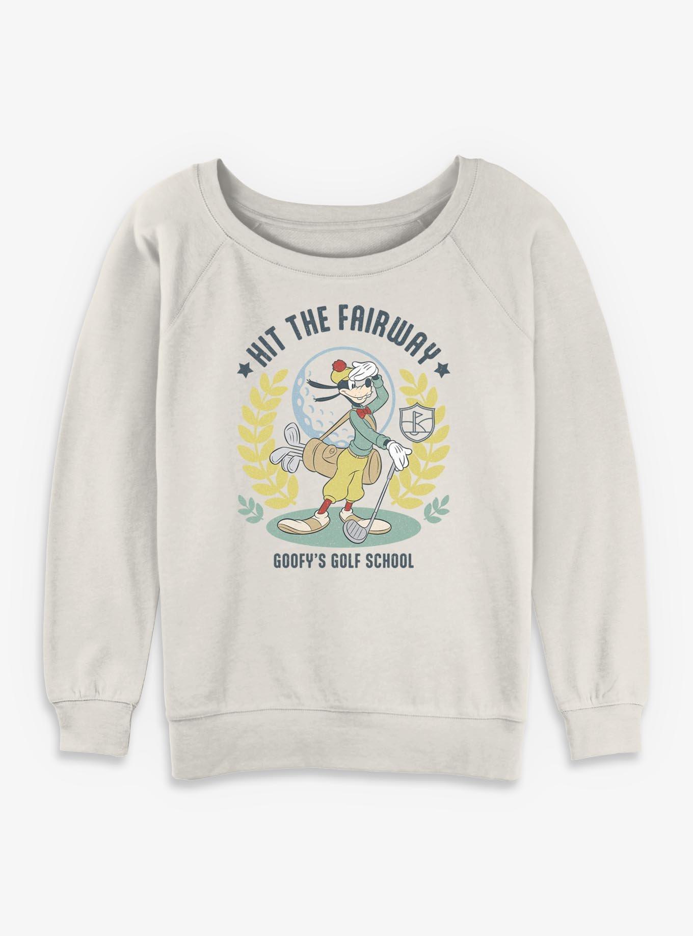 Disney Mickey Mouse Goofy's Golf School Girls Slouchy Sweatshirt, , hi-res