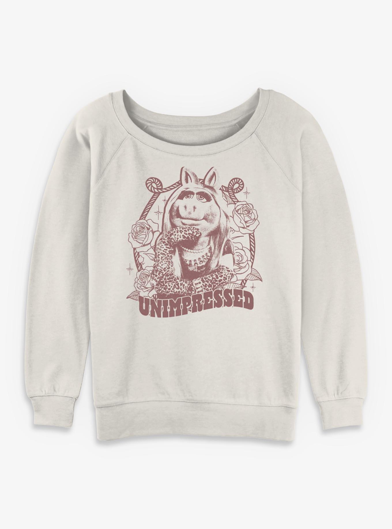 Disney The Muppets Miss Piggy Unimpressed Girls Slouchy Sweatshirt, , hi-res