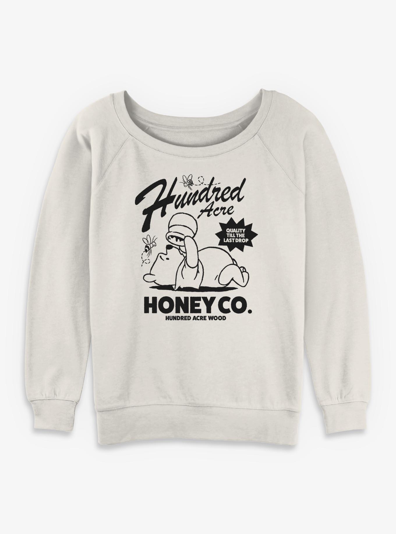 Disney Winnie The Pooh Hundred Acre Honey Co Girls Slouchy Sweatshirt