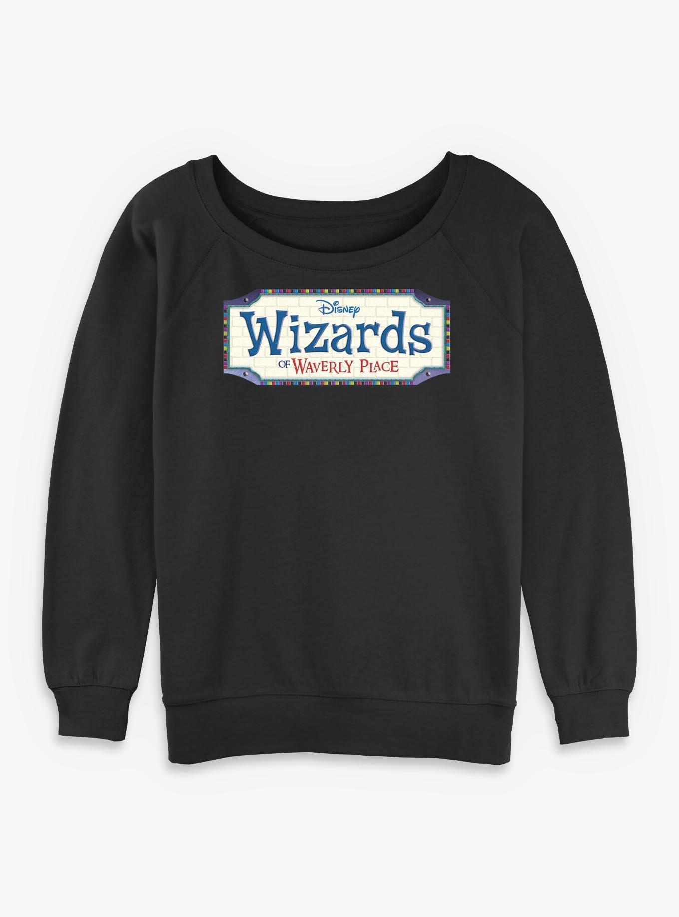 Disney Wizards Of Waverly Place Logo Girls Slouchy Sweatshirt