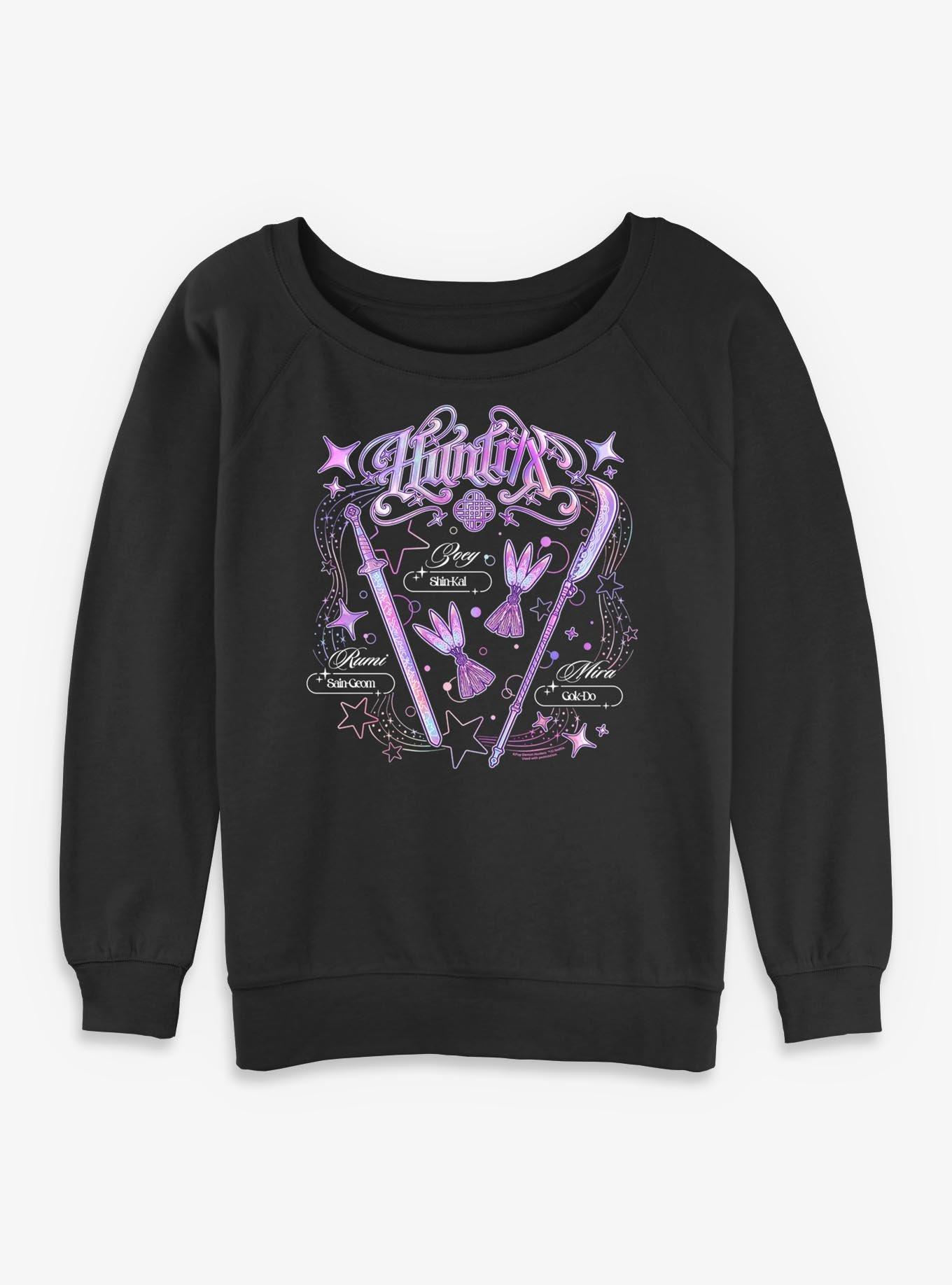 Kpop Demon Hunters Huntrix Weapons Girls Slouchy Sweatshirt, , hi-res