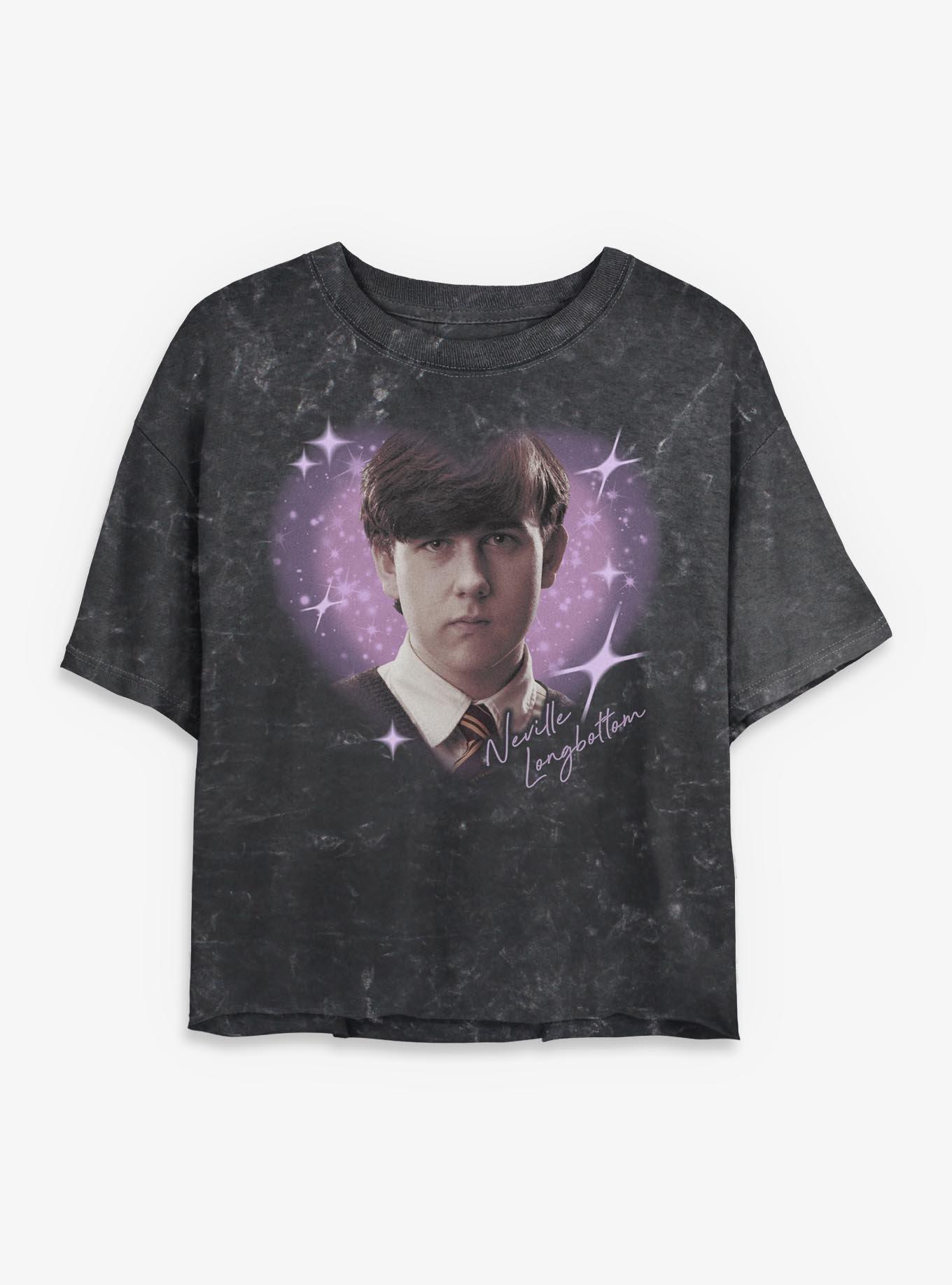 Harry Potter Neville Longbottom Heart Girls Mineral Wash Crop T-Shirt, , hi-res