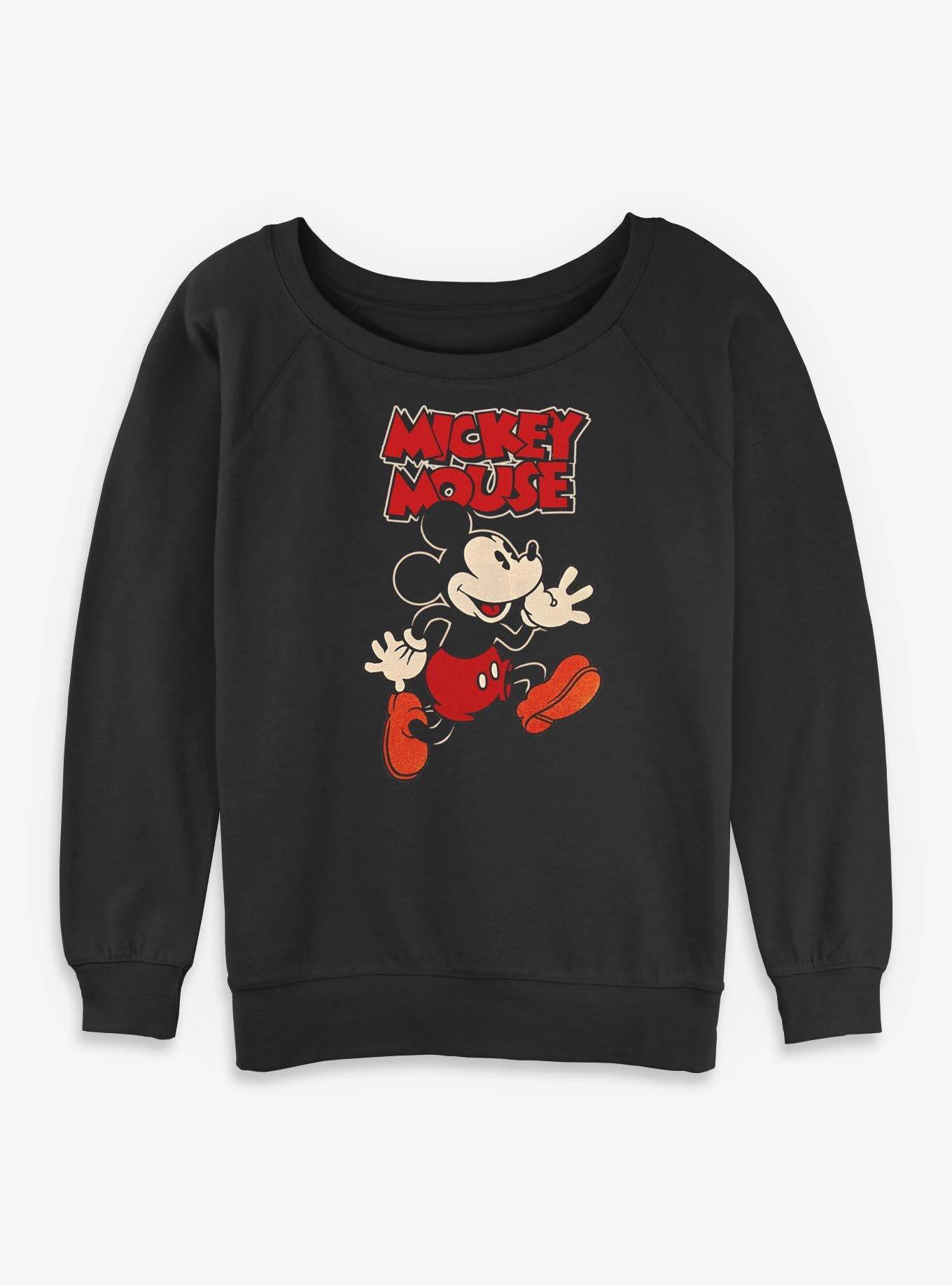 Disney Mickey Mouse Classic Girls Slouchy Sweatshirt