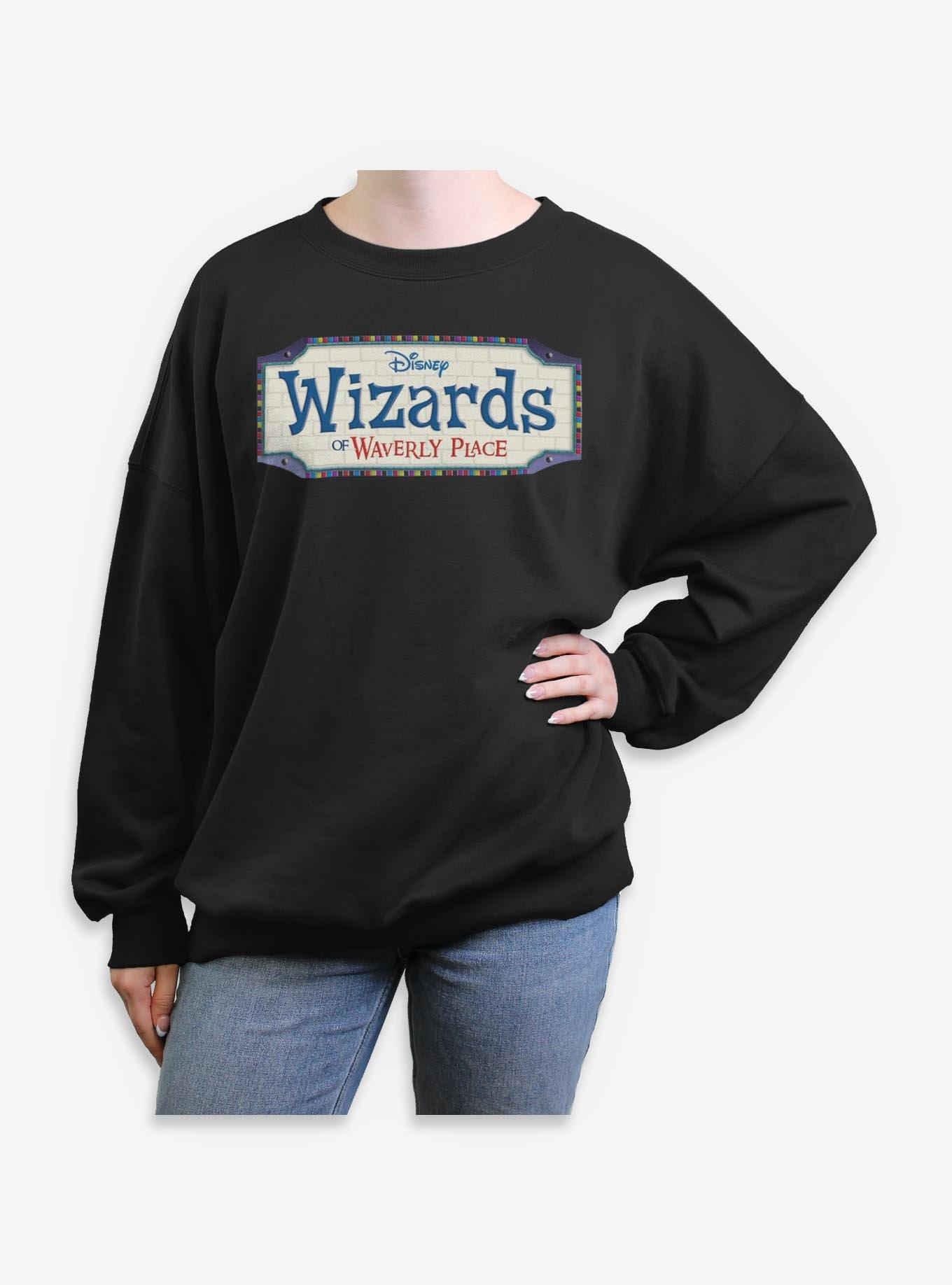 Disney Wizards Of Waverly Place Logo Girls Oversized Sweatshirt, , hi-res