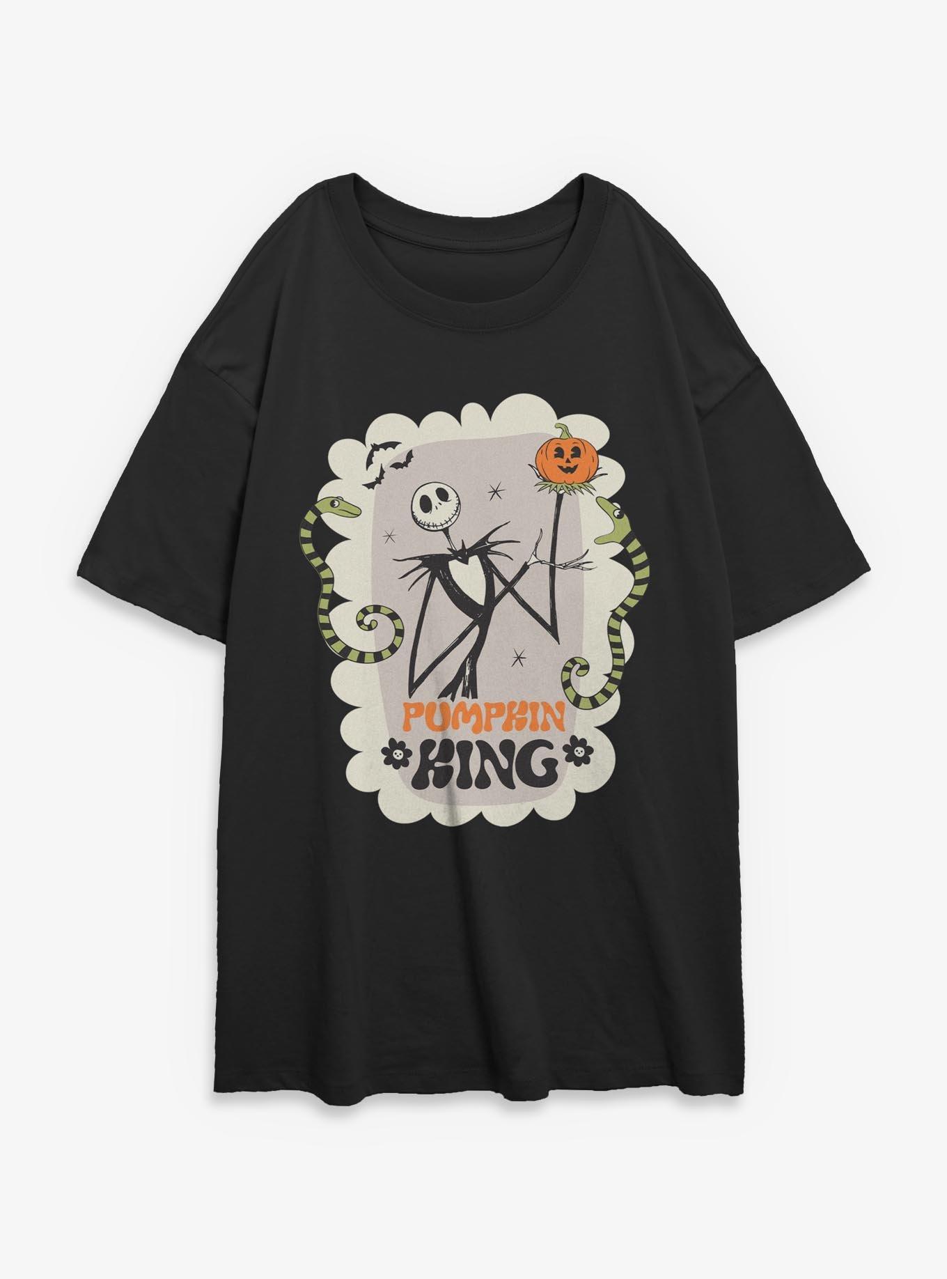 Disney The Nightmare Before Christmas Pumpkin King Frame Girls Oversized T-Shirt, , hi-res