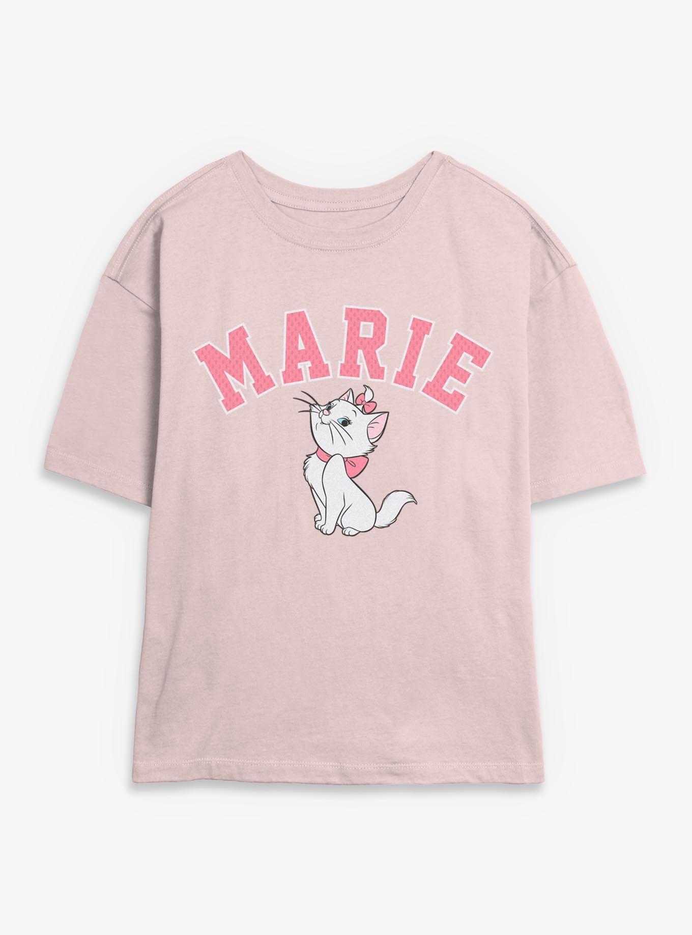 Disney The Aristocats Marie Collegiate Logo Girls Skimmer T-Shirt, , hi-res