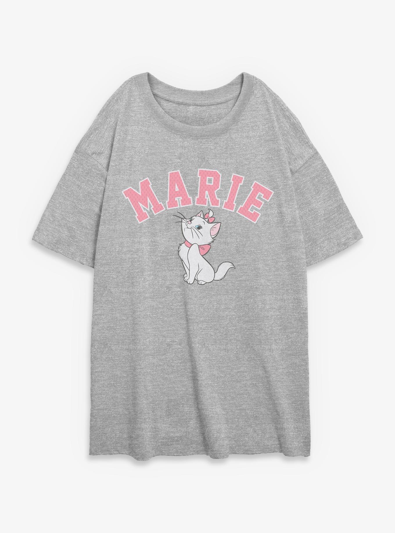 Disney The Aristocats Marie Collegiate Logo Girls Oversized T-Shirt, , hi-res
