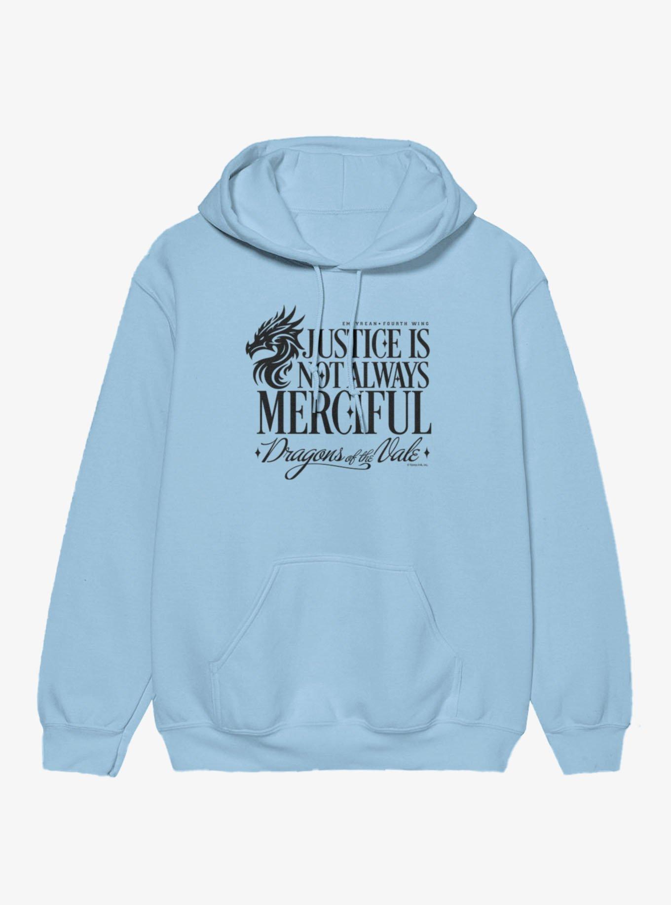 Fourth Wing The Empyrean Justice Is Not Merciful Hoodie, , hi-res