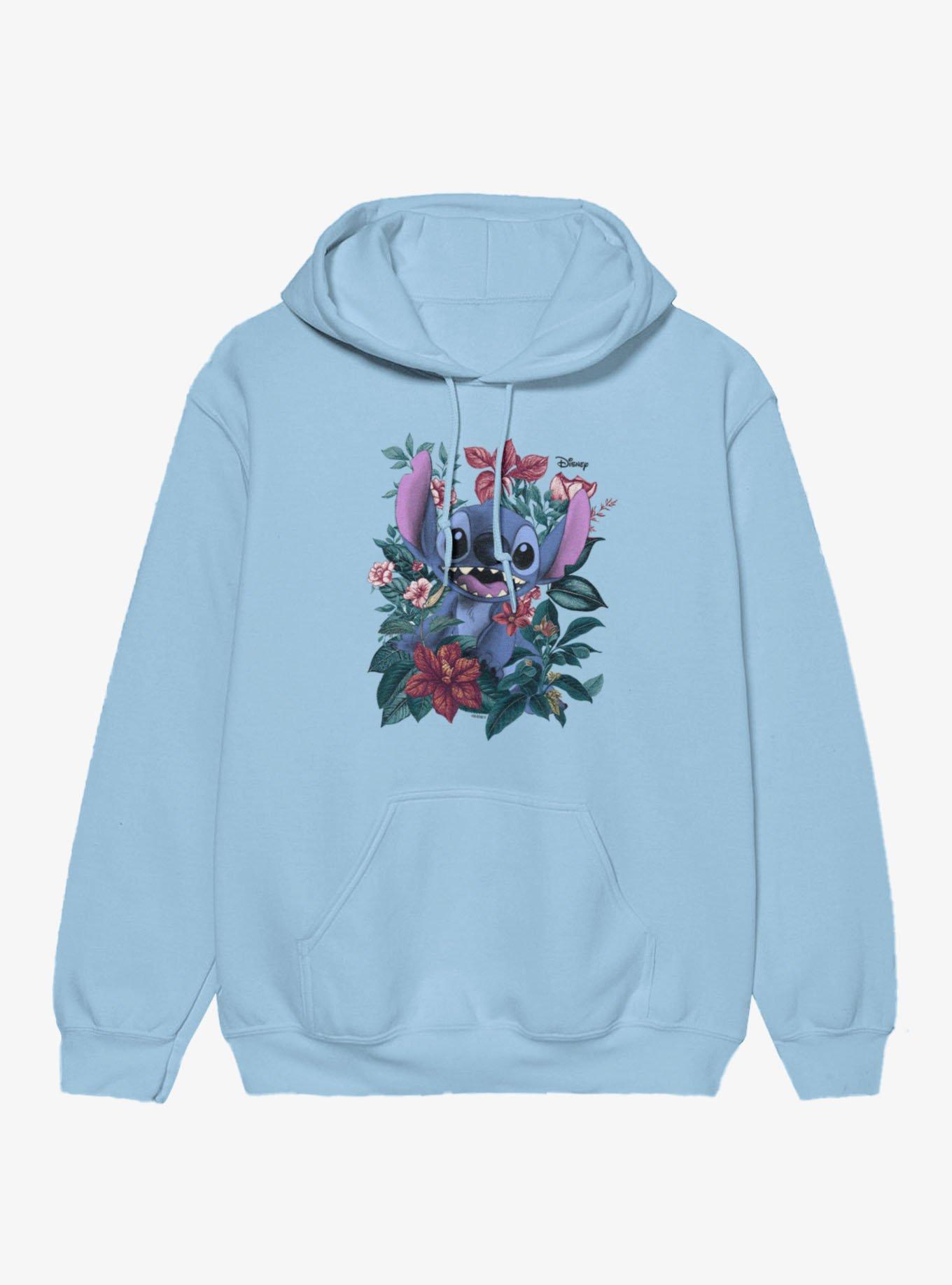 Disney Lilo and Stitch Stitch In Garland Of Flowers Hoodie, , hi-res