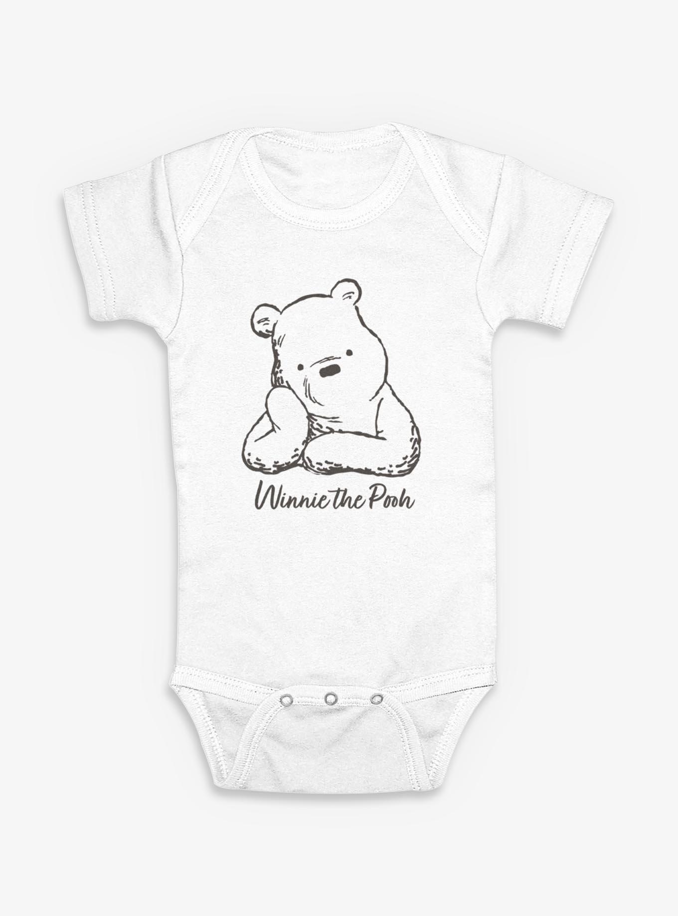 Disney Winnie The Pooh Thinking Infant Bodysuit, , hi-res