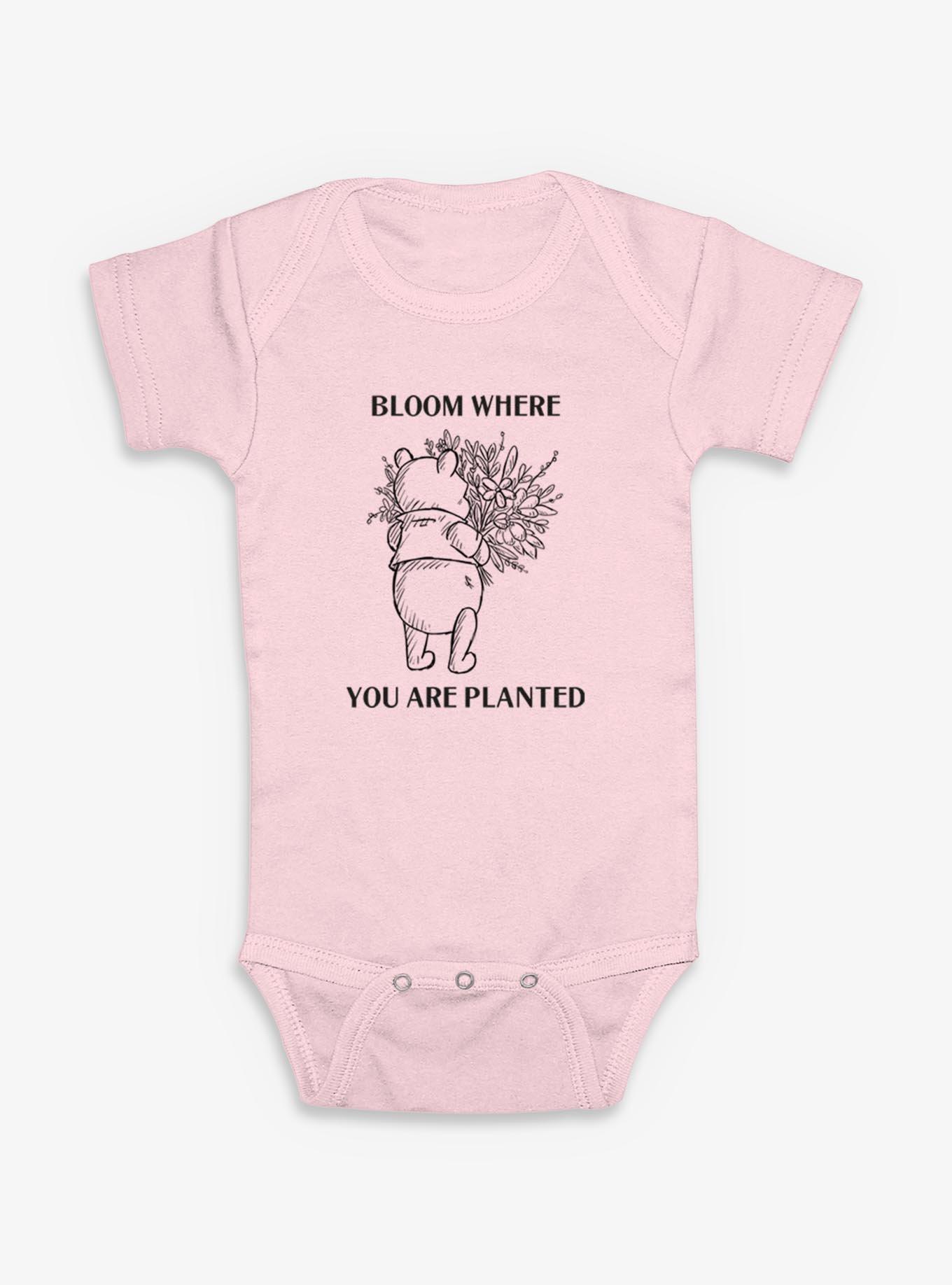 Disney Winnie The Pooh Bloom Where You Are Planted Infant Bodysuit, , hi-res