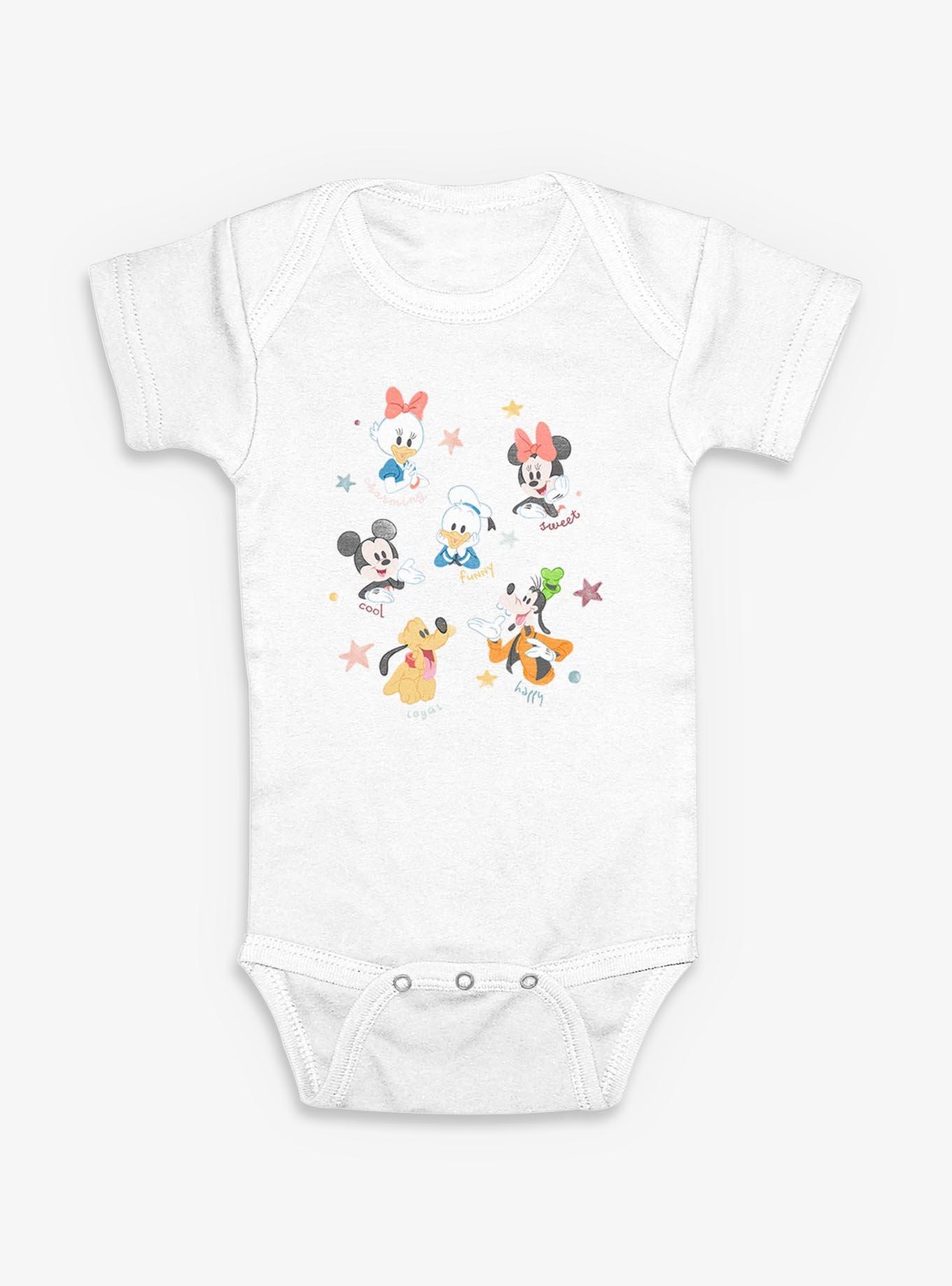 Disney Mickey Mouse Characters Cute  Infant Bodysuit, , hi-res