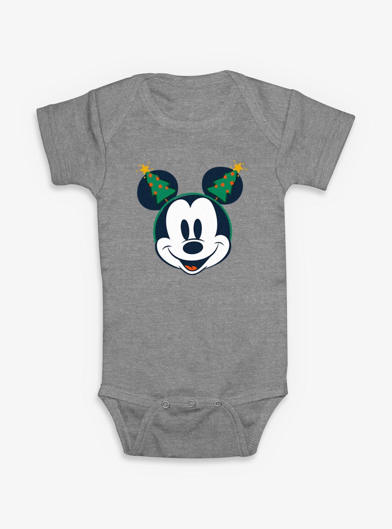 Disney Mickey Mouse Classic Christmas Tree Ears Infant Bodysuit, , hi-res