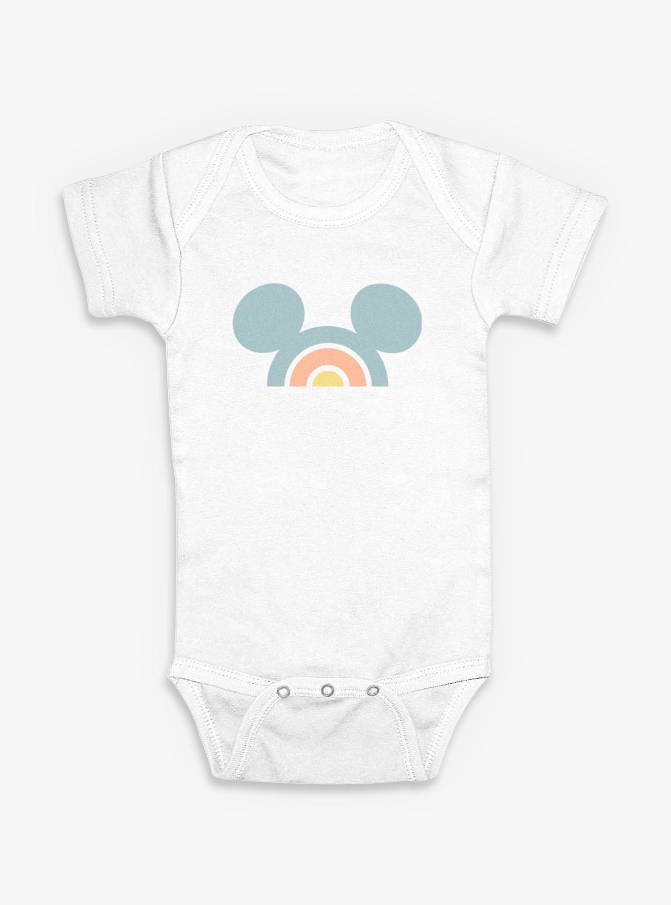 Disney Mickey Mouse Line Rainbow Ears Infant Bodysuit