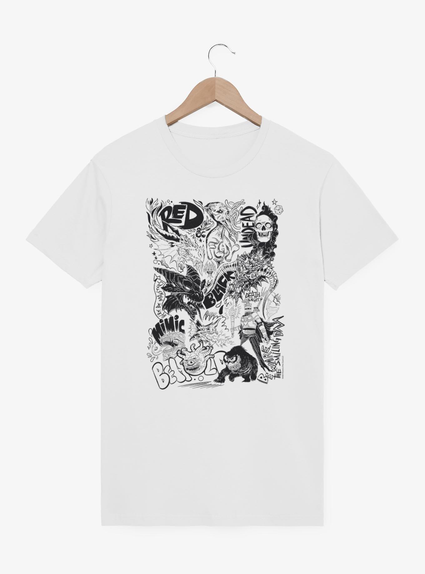 Dungeons & Dragons Monster Doodles T-Shirt, , hi-res