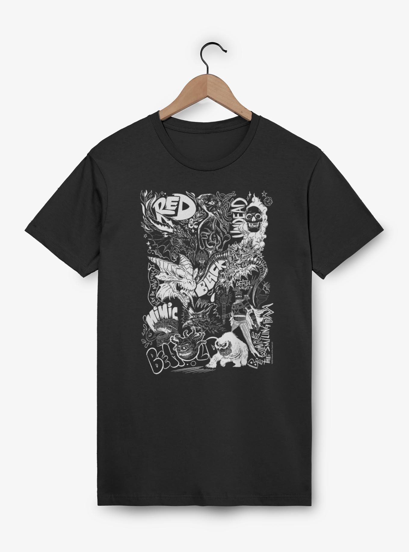 Dungeons & Dragons Monster Doodles T-Shirt, , hi-res