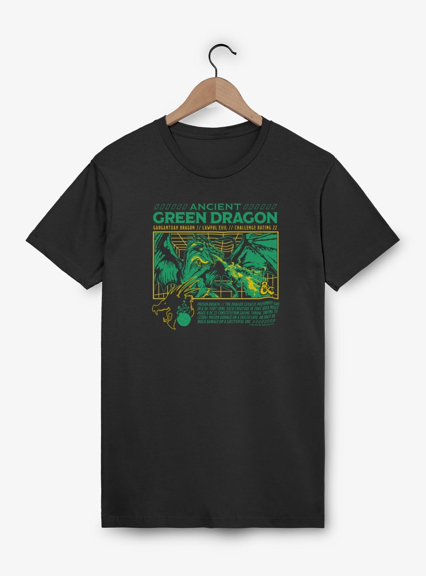 Dungeons & Dragons Ancient Green Dragon Stats T-Shirt, , hi-res