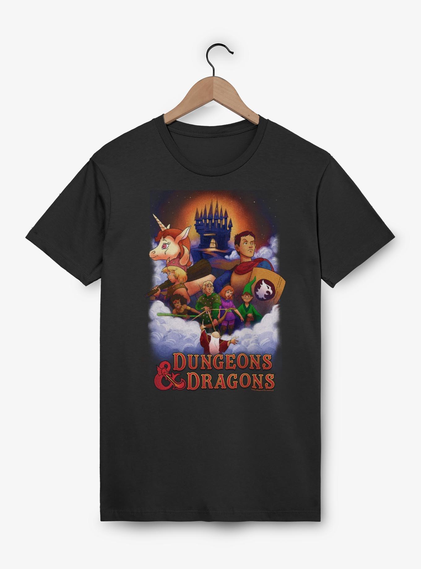 Dungeons & Dragons Vintage Cartoon Poster T-Shirt, , hi-res