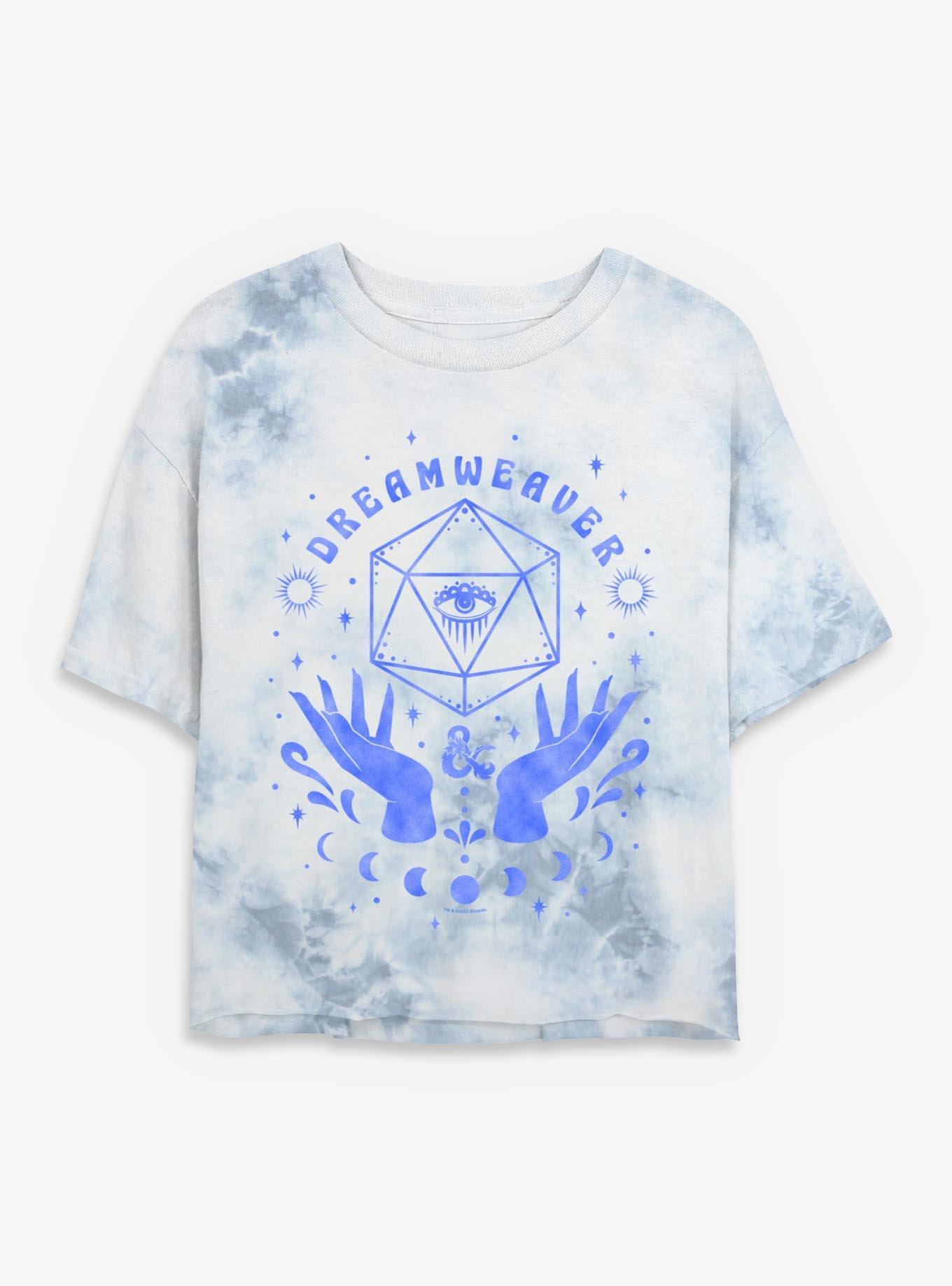 Dungeons & Dragons Dreamweaver Womens Crop Tie-Dye T-Shirt - MULTI